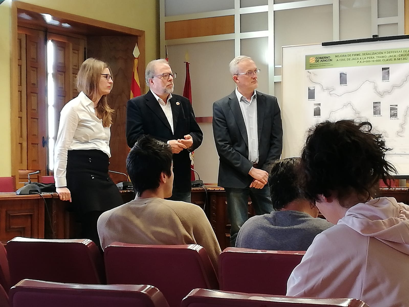 Presentación del proyecto de mejora de la carretera A-1205 entre Jaca y la intersección con Bernués.