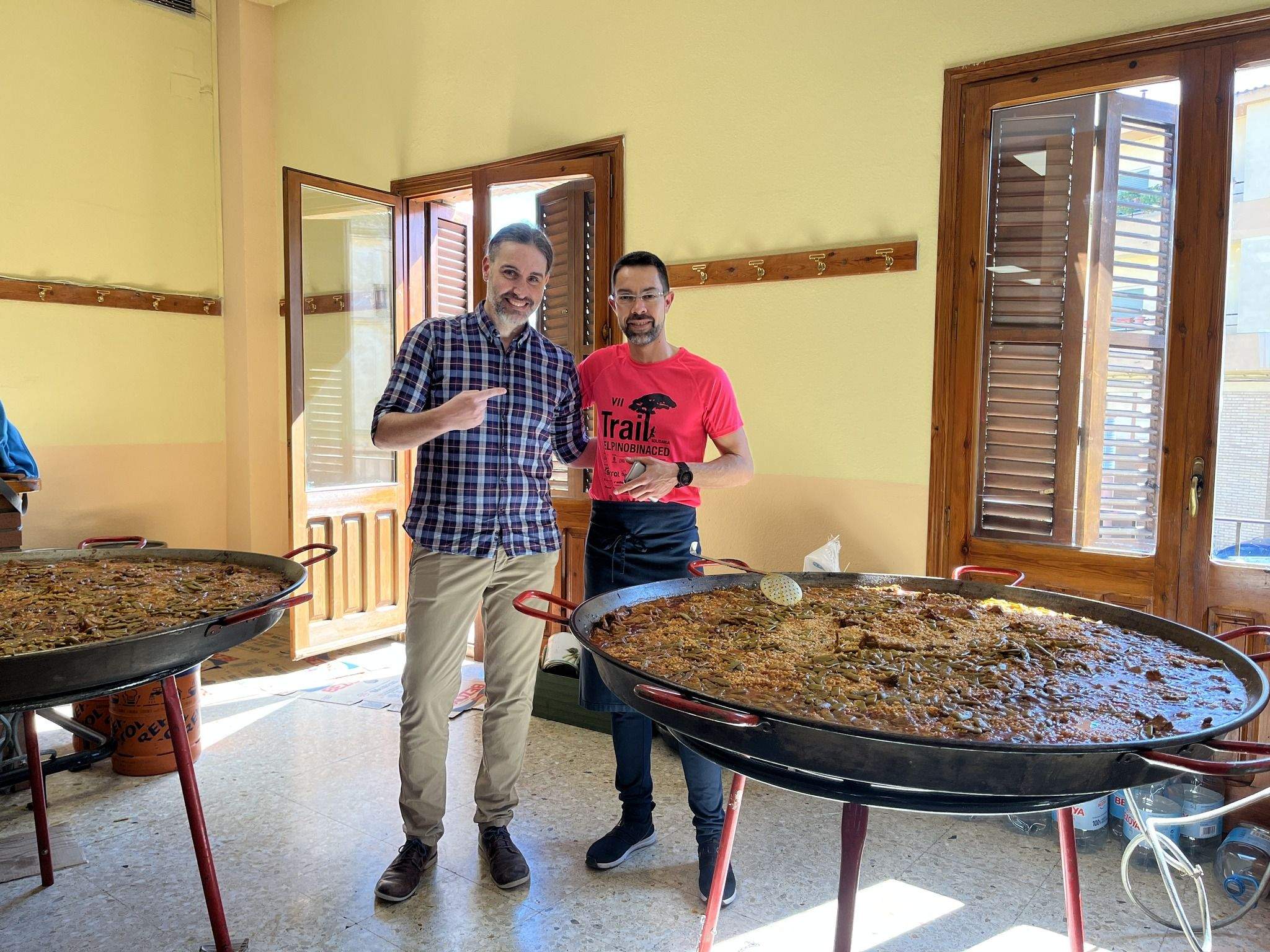 Trail Solidaria El Pino. La paella de Cocina con Jairo.
