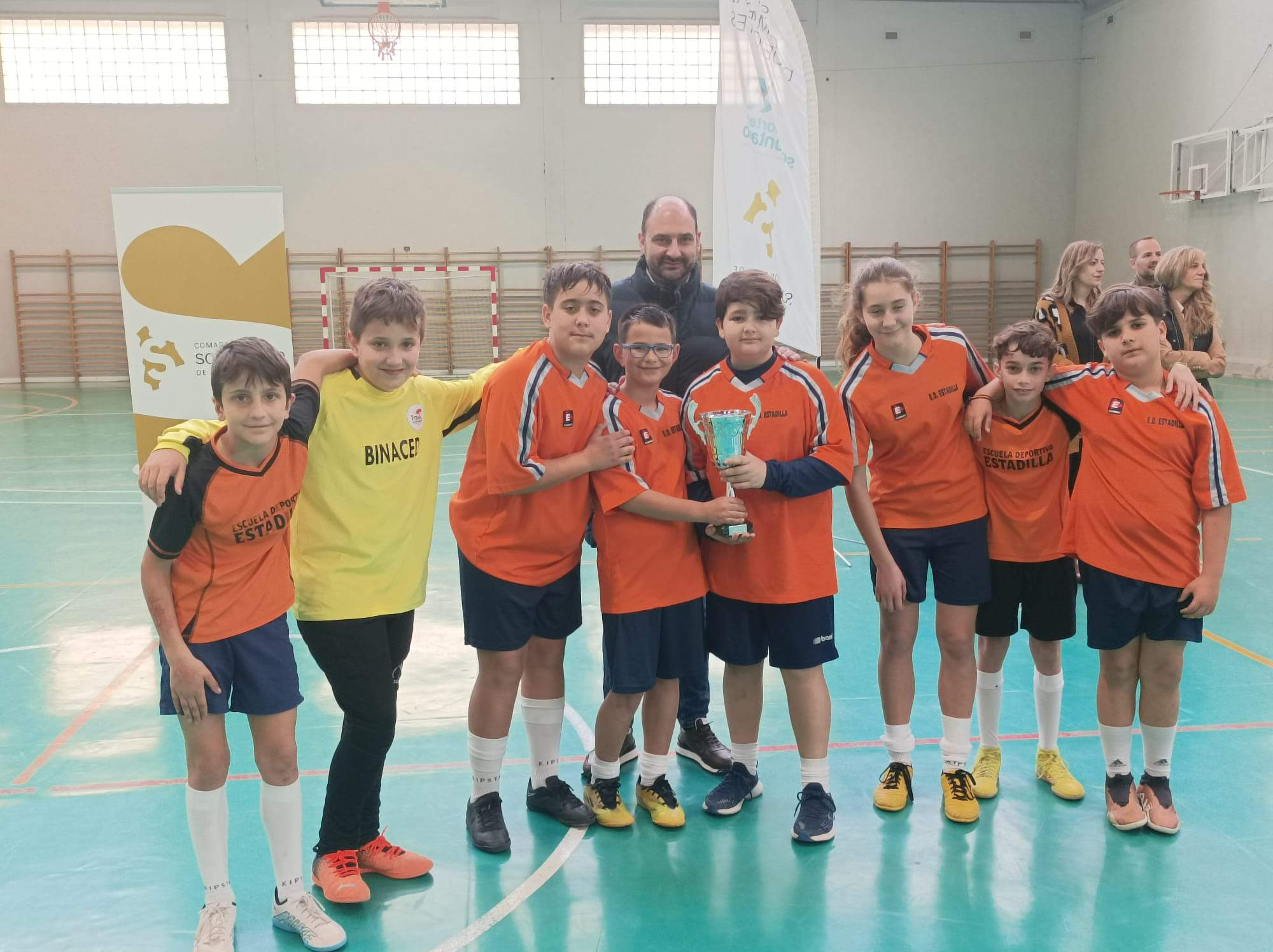 Estadilla, primer clasificado en categoría alevín