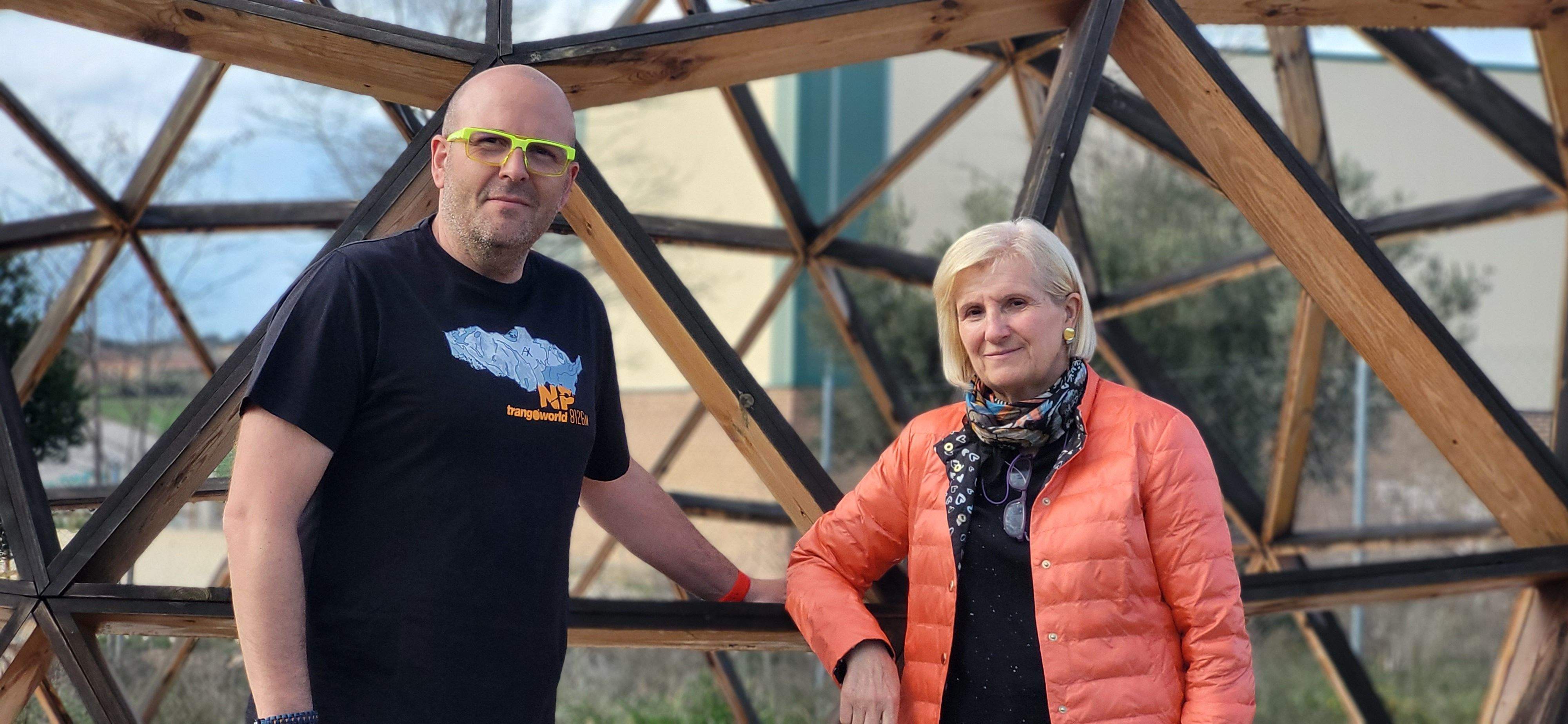 Quique Alloza y Nieves Doz. Albergue La Sabina de Fonz. Foto Myriam Martínez 