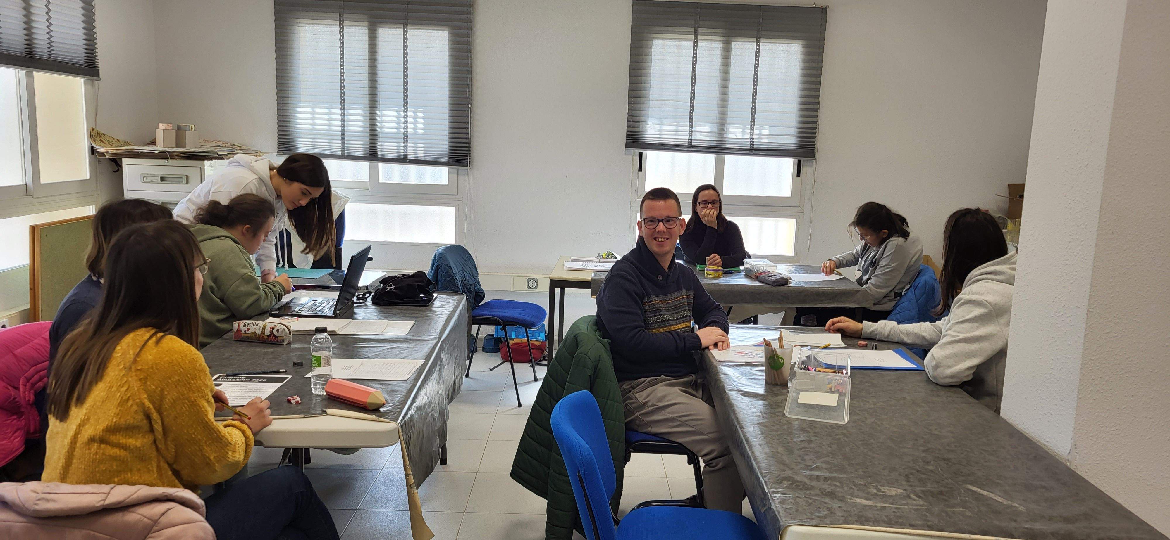 Jóvenes de la Asociación Down Huesca. Foto Myriam Martínez