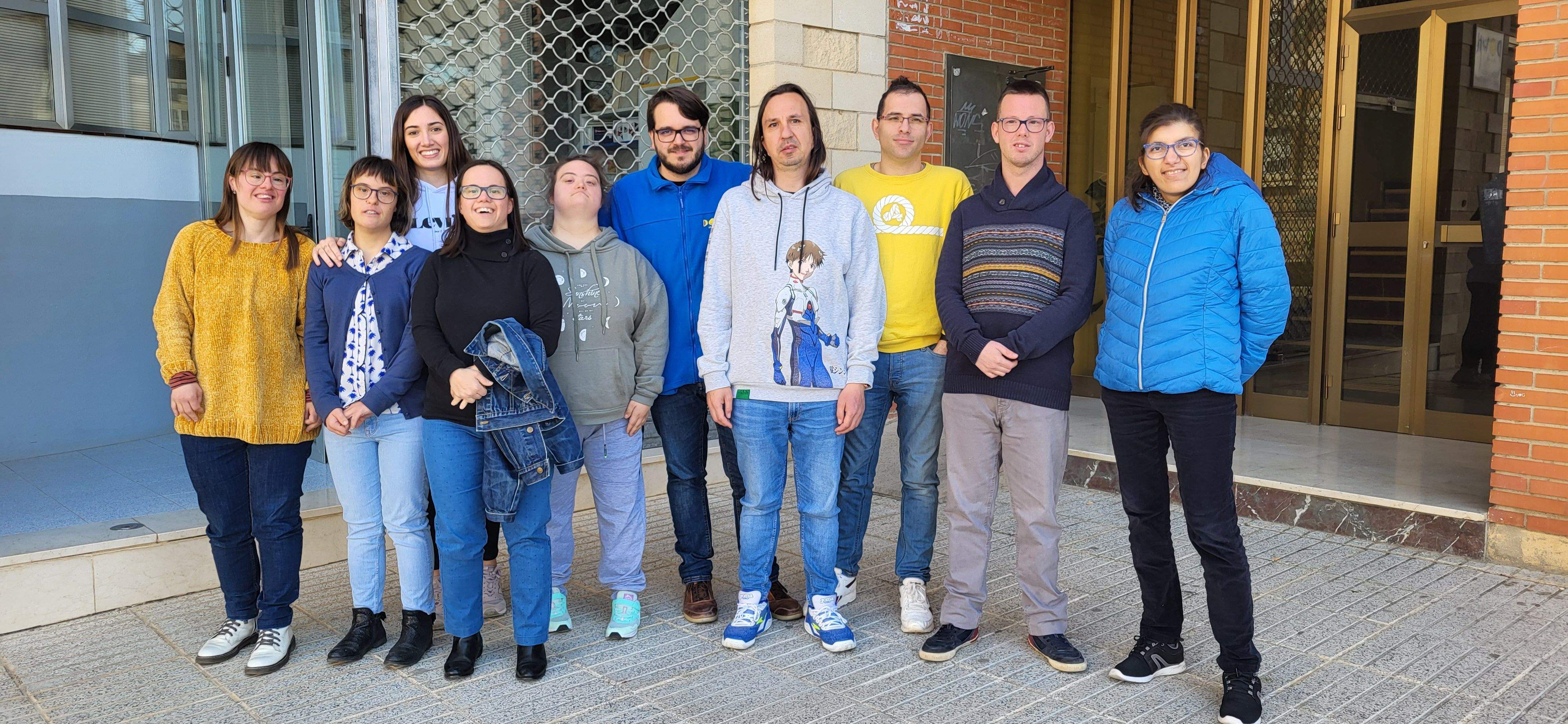 Jóvenes de la Asociación Down Huesca. Foto Myriam Martínez