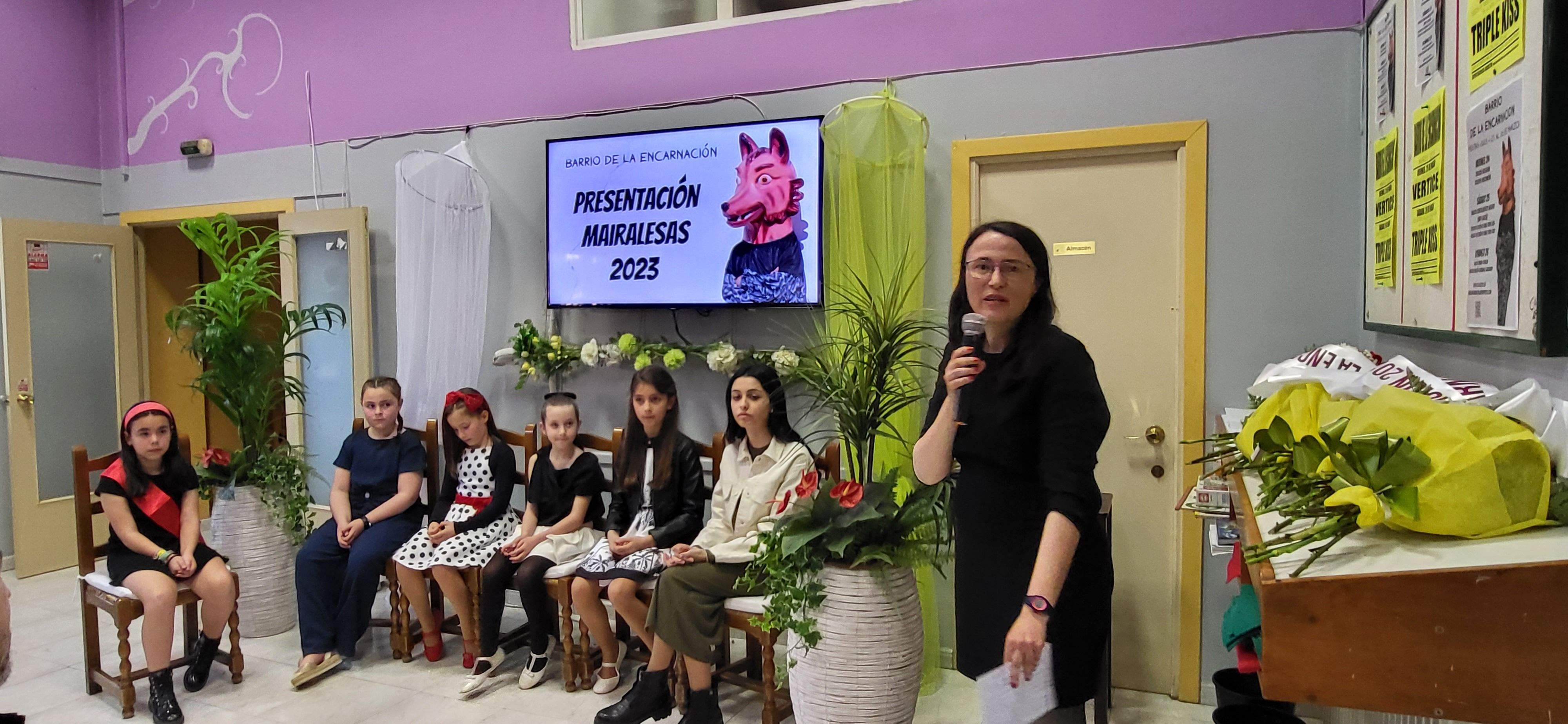  Presentación de las mairalesas del barrio de La Encarnación de Huesca. Foto: Mercedes Manterola