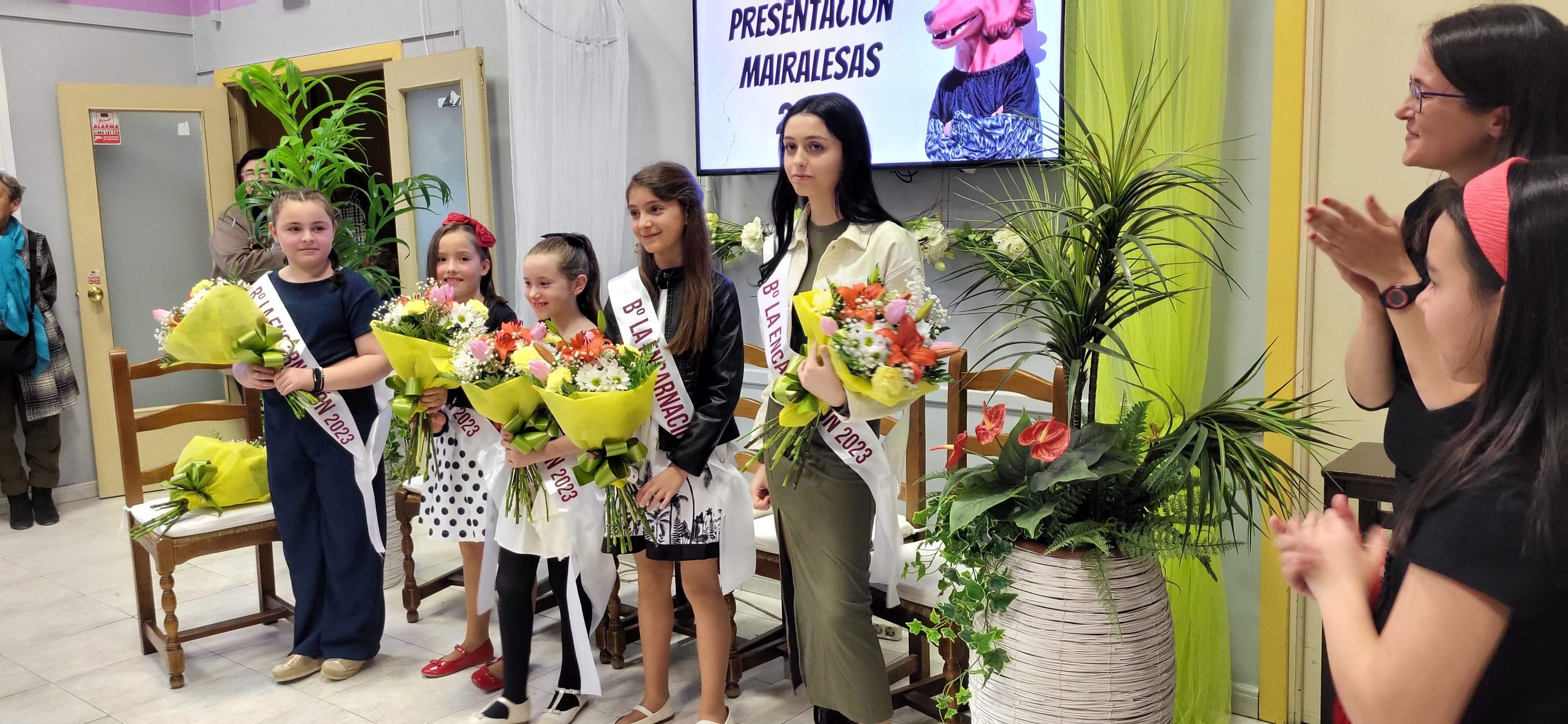  Presentación de las mairalesas del barrio de La Encarnación de Huesca. Foto: Mercedes Manterola