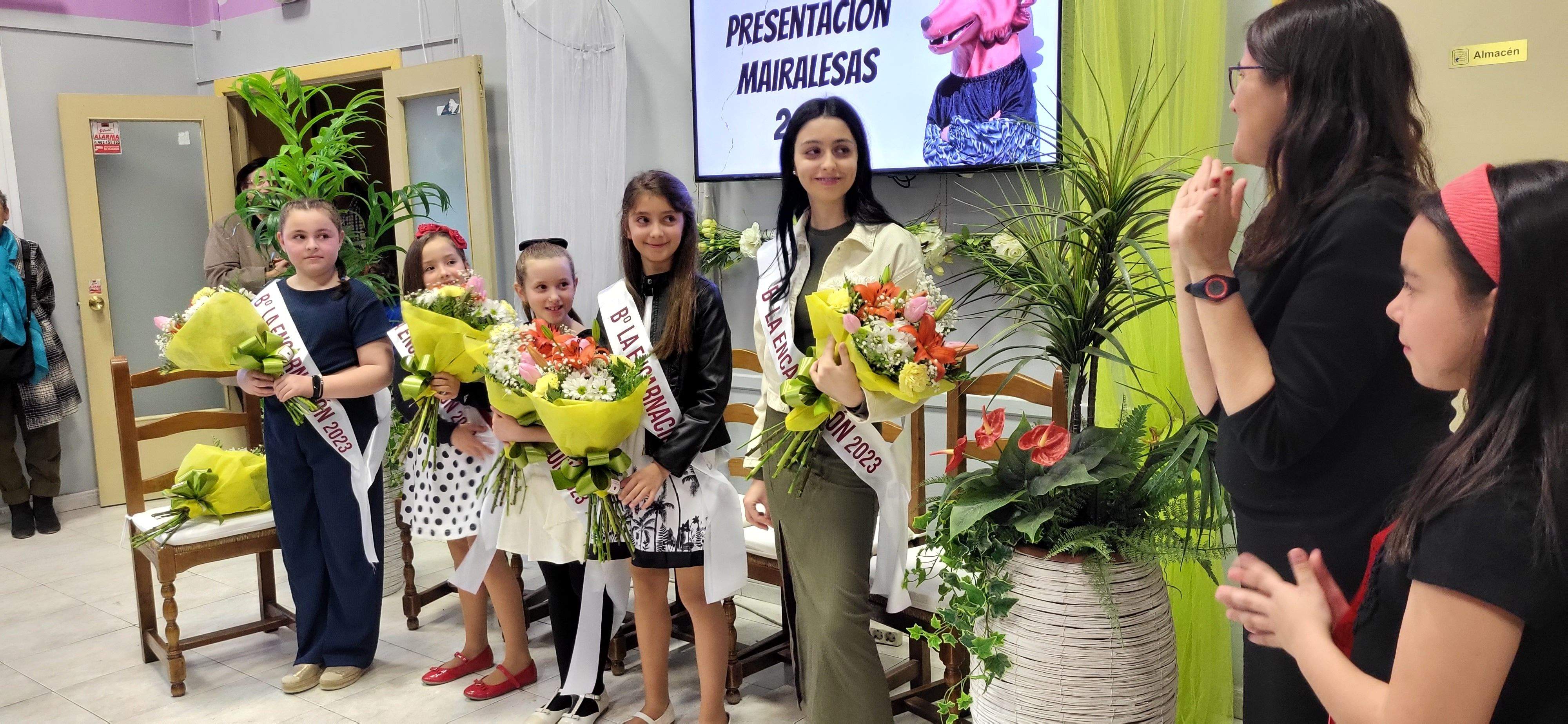  Presentación de las mairalesas del barrio de La Encarnación de Huesca. Foto: Mercedes Manterola