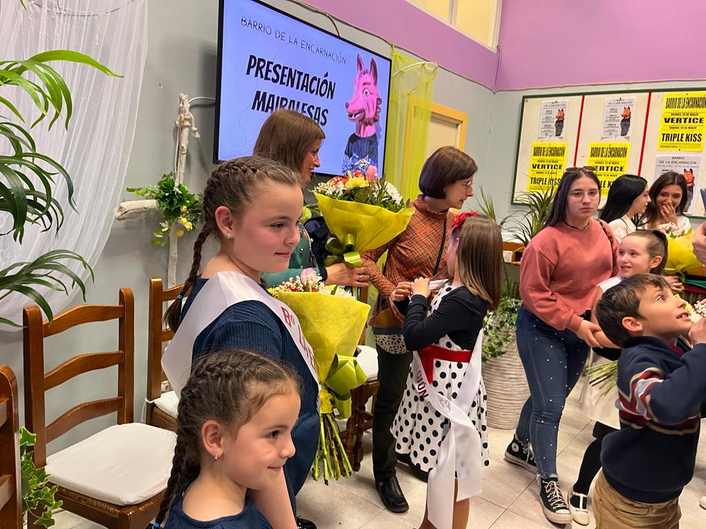  Presentación de las mairalesas del barrio de La Encarnación de Huesca. Foto: Mercedes Manterola