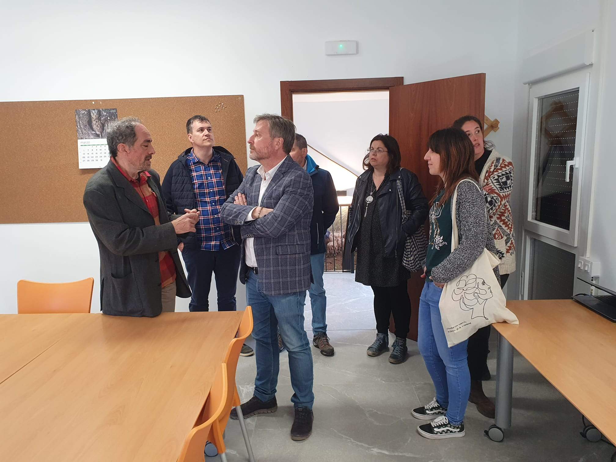 Inauguración de uno de los espacios destinados a la Escuela de Pastoreo de San Juan de Plan.