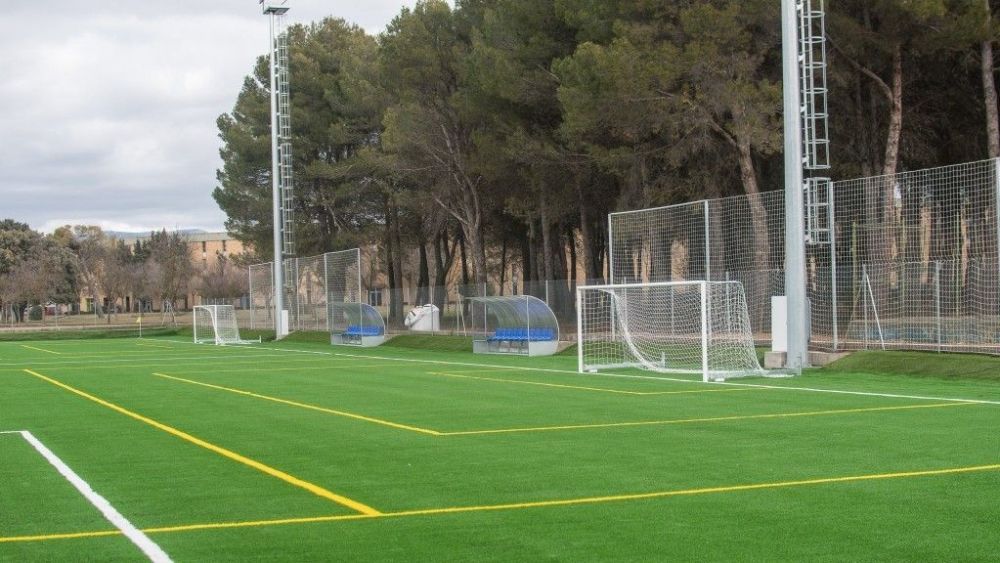 Aspecto que presenta el Campo 3 de la BAF en el Pirámide. Foto SD Huesca.