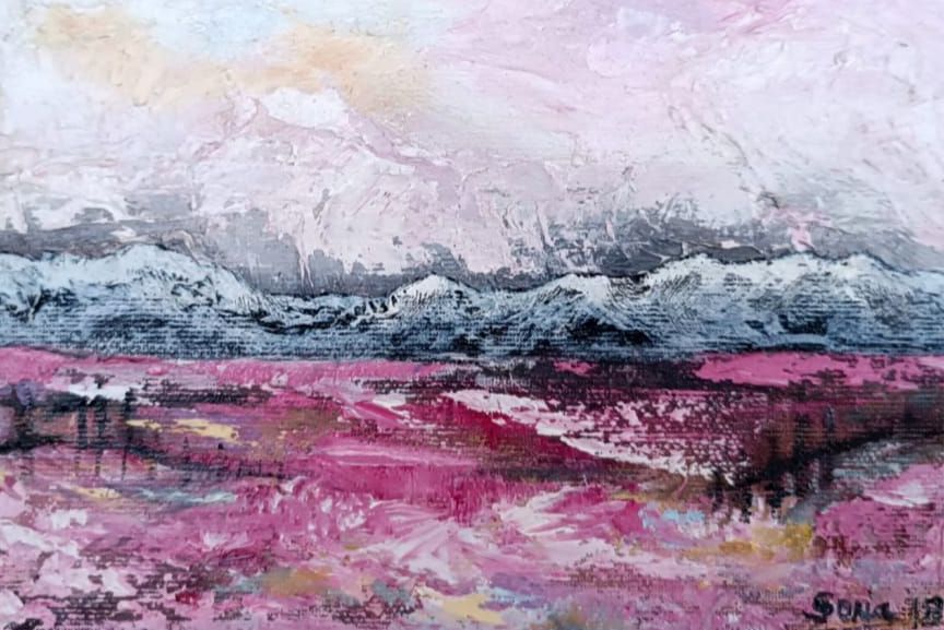 Pintura de la exposición de Sonia Pardo.