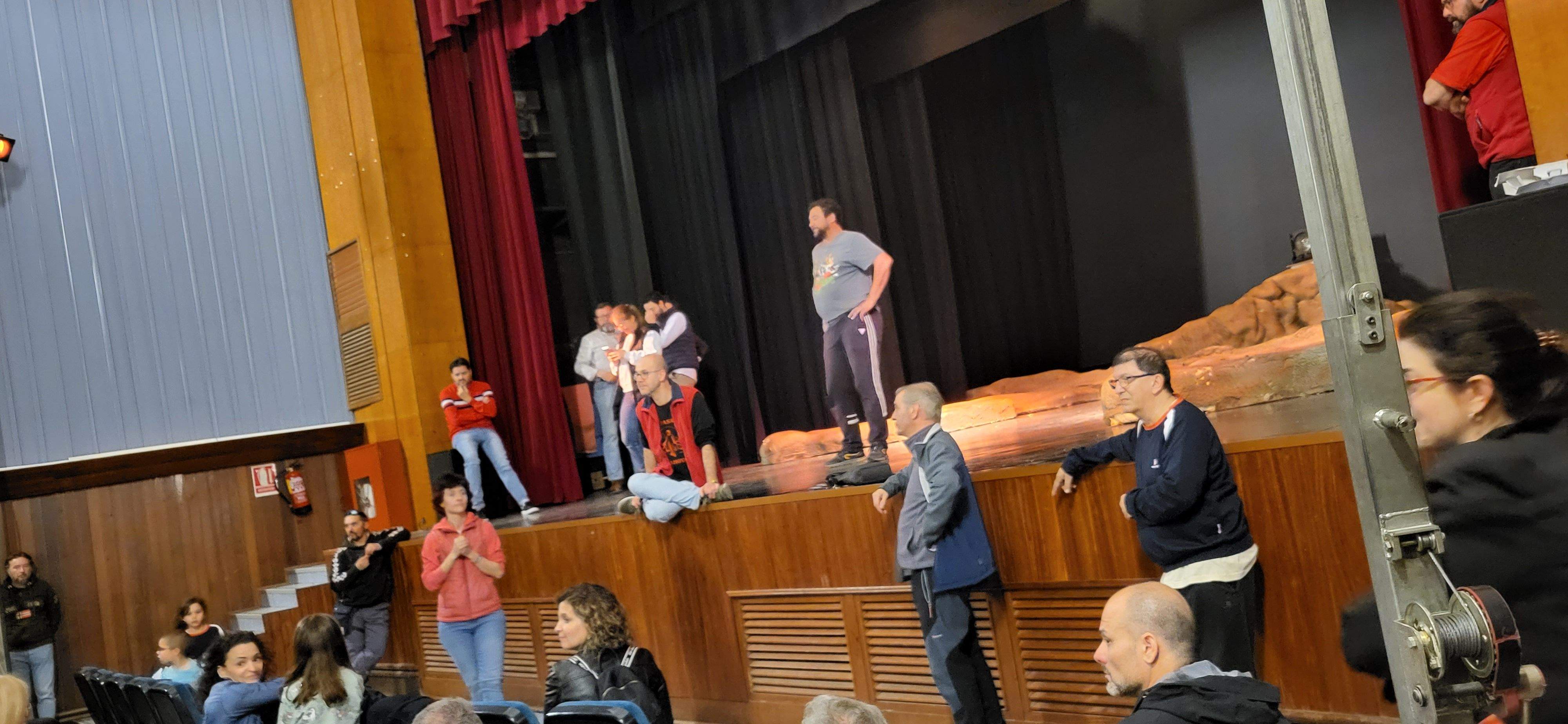 Ensayo de La Pasión en Salesianos