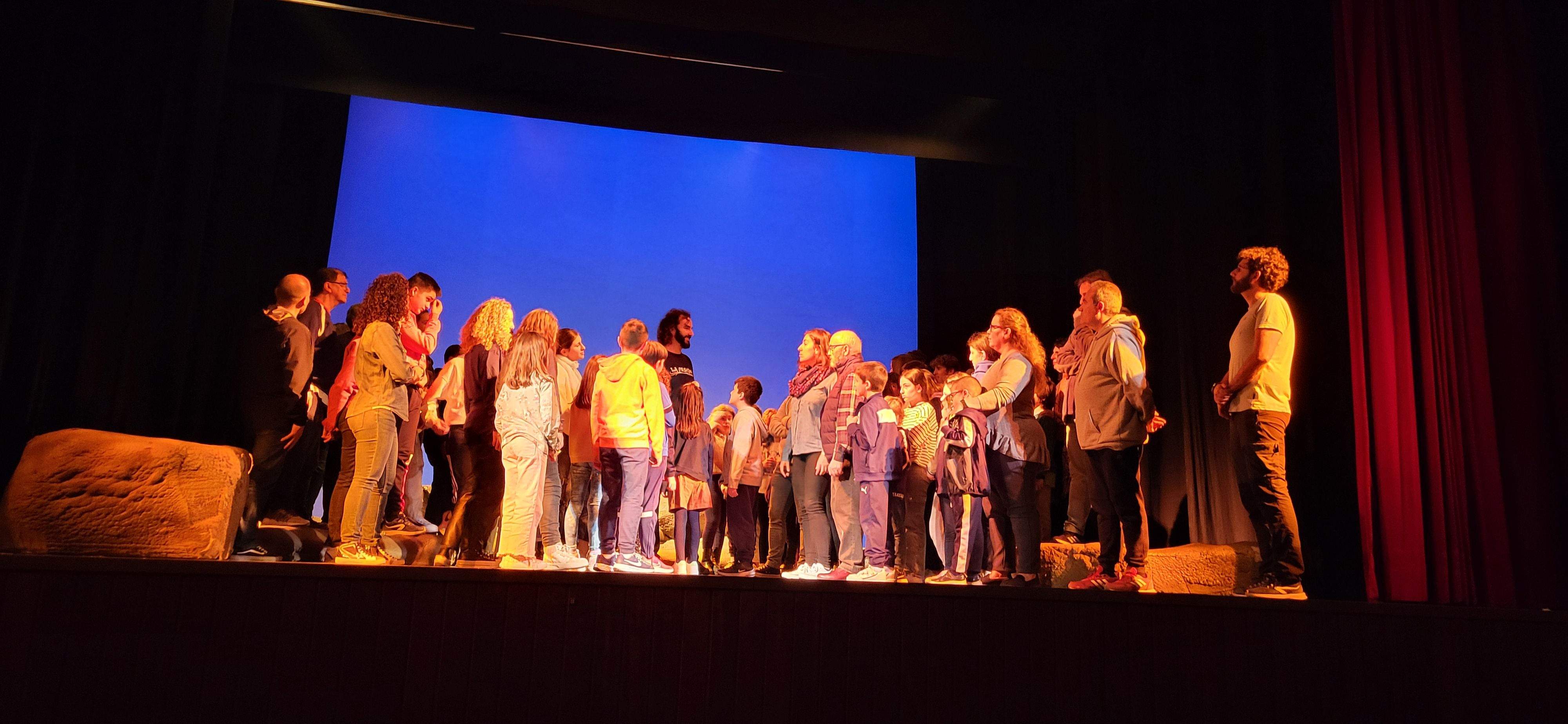 Ensayo de La Pasión en Salesianos