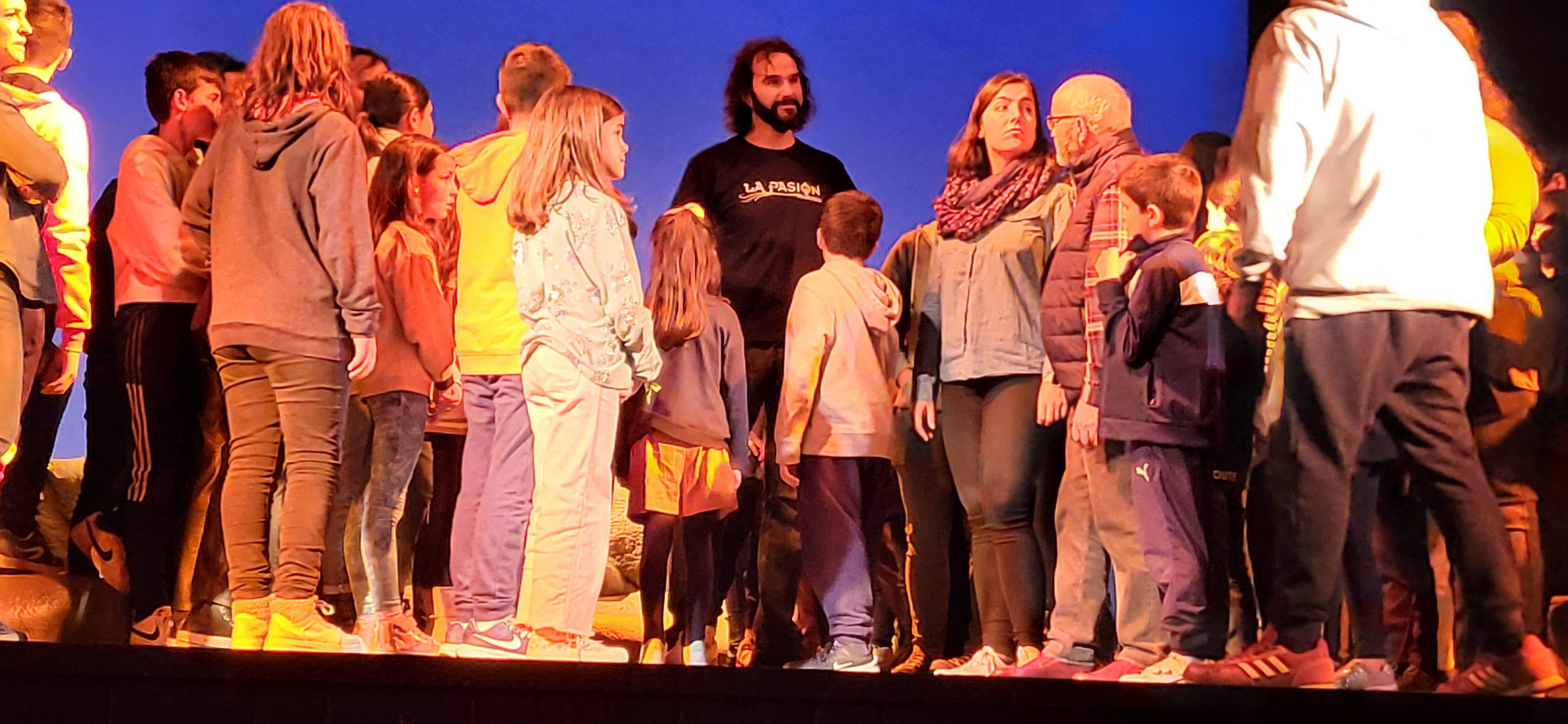 Ensayo de La Pasión en Salesianos