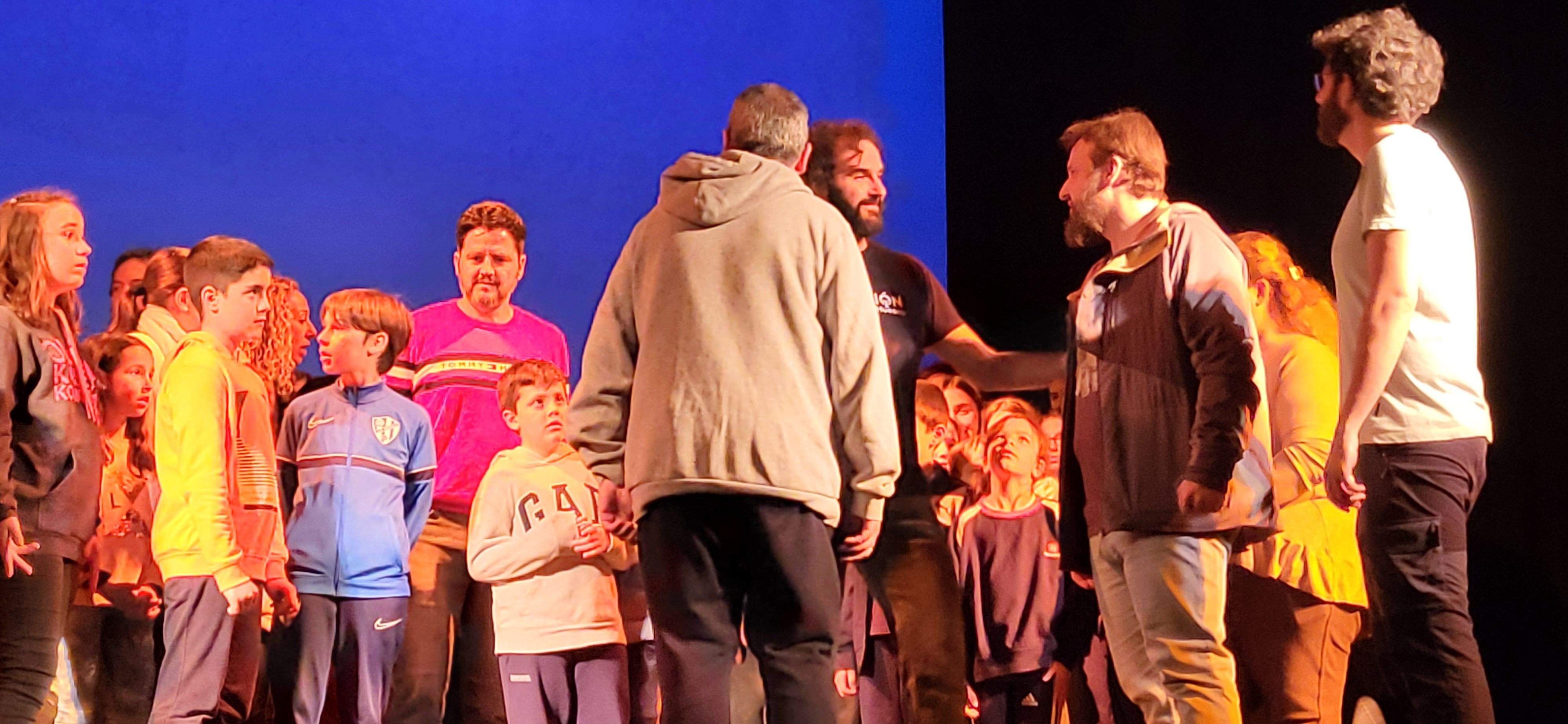 Ensayo de La Pasión en Salesianos