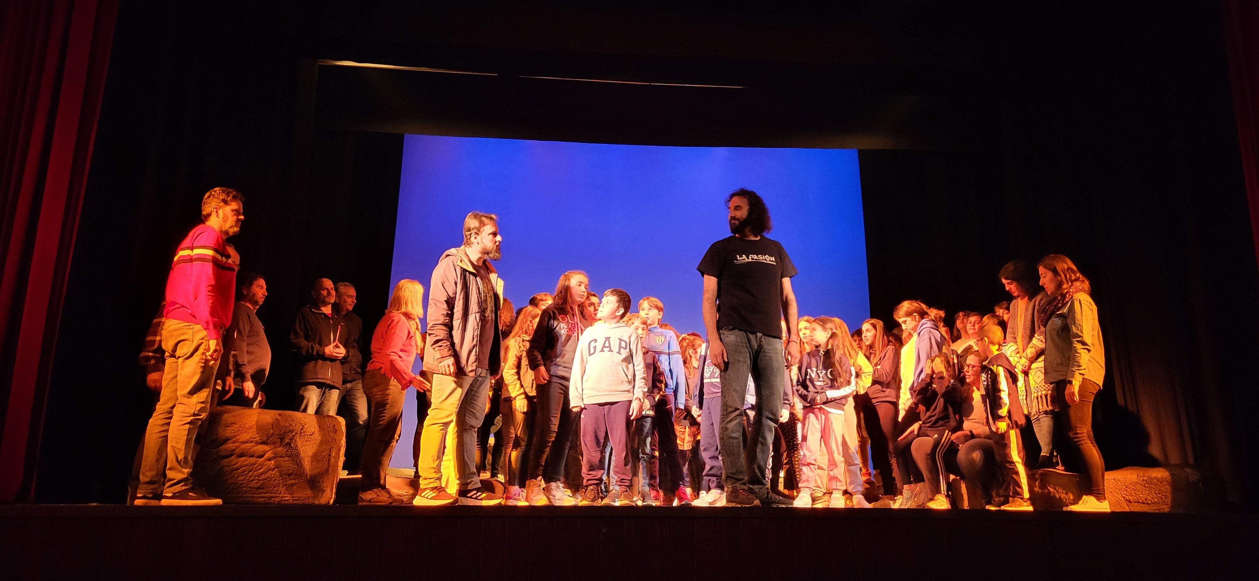 Ensayo de La Pasión en Salesianos