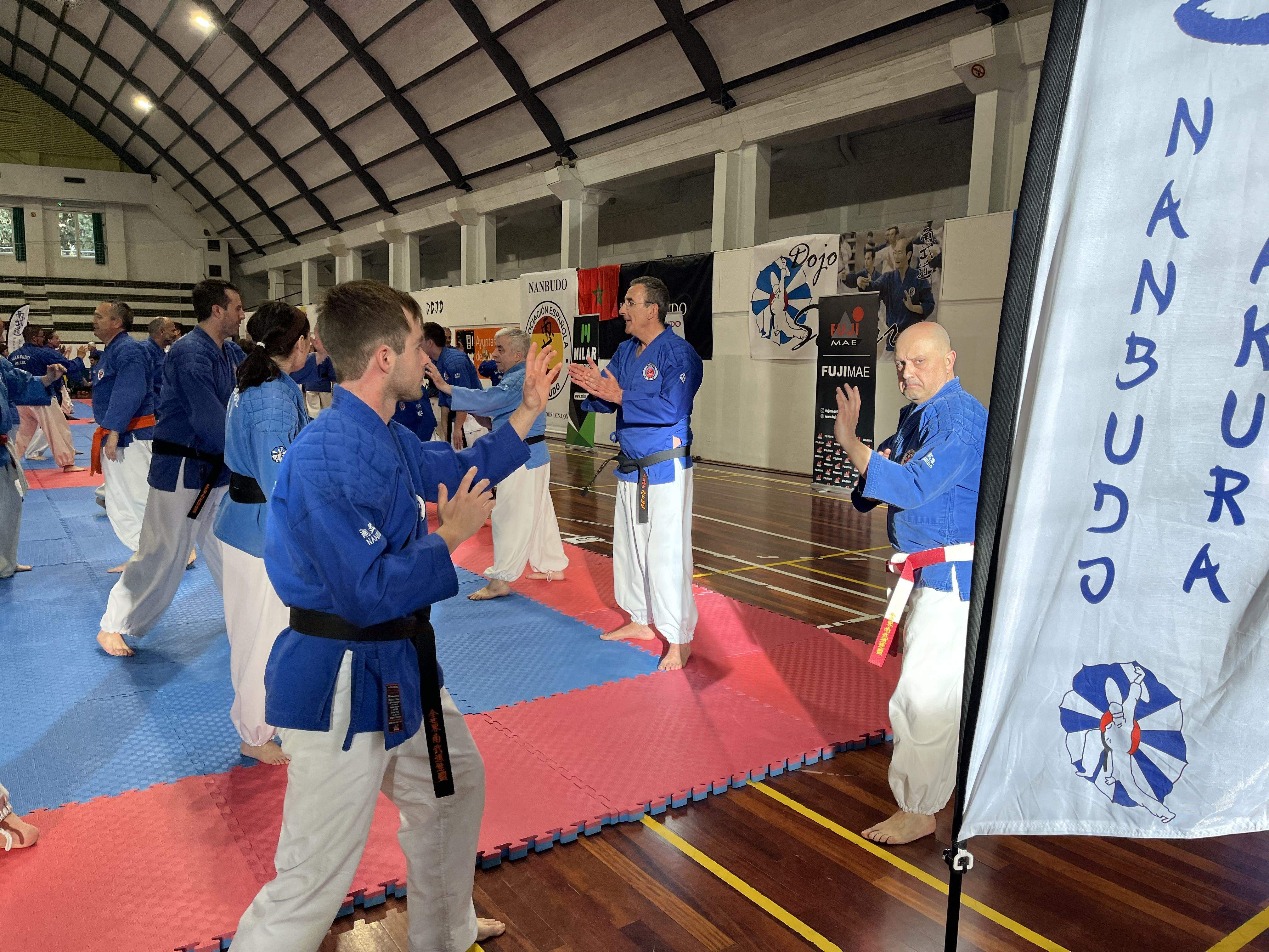Alrededor de 200 nanbudokas se dan cita en el Pabellón del Parque de Huesca. Foto: A. Mora