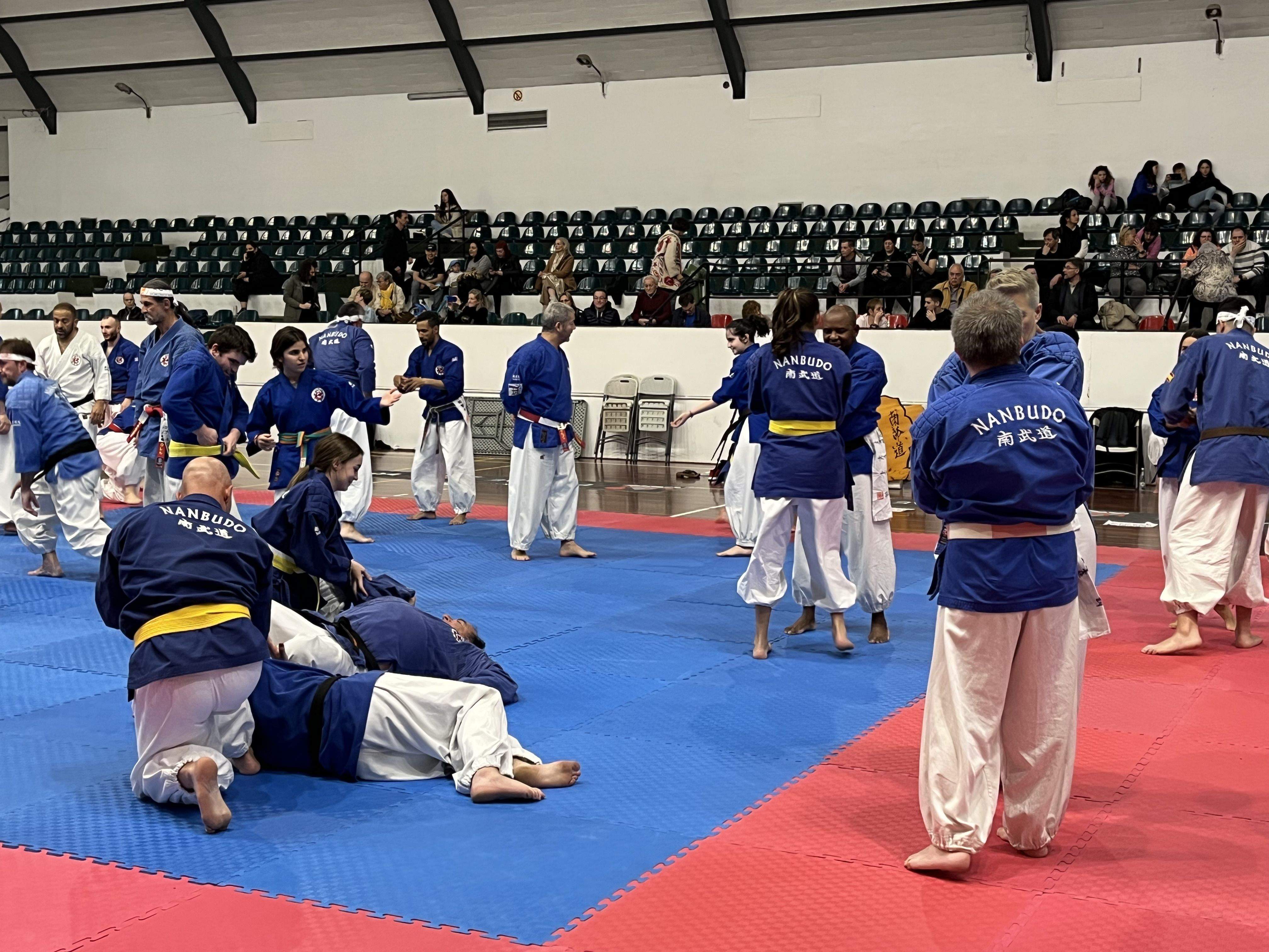 Alrededor de 200 nanbudokas se dan cita en el Pabellón del Parque de Huesca. Foto: A. Mora