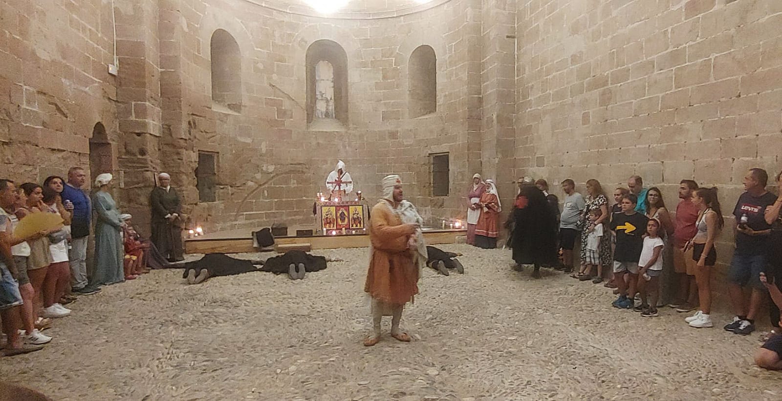 Un momento de la recreación histórica.