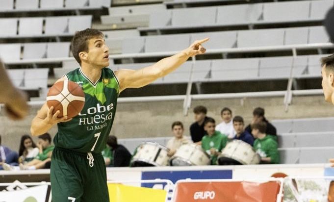 Jorge Lafuente, capitán del Lobe Huesca La Magia, durante el partido ante Godella. Foto: David Martínez