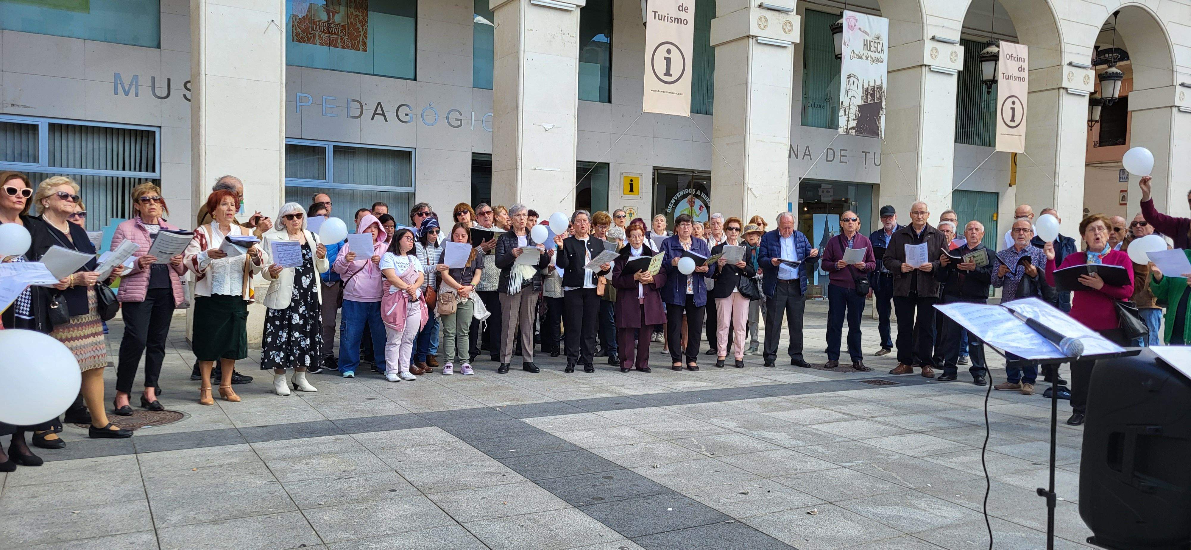 Coros por la paz. Foto Myriam Martínez