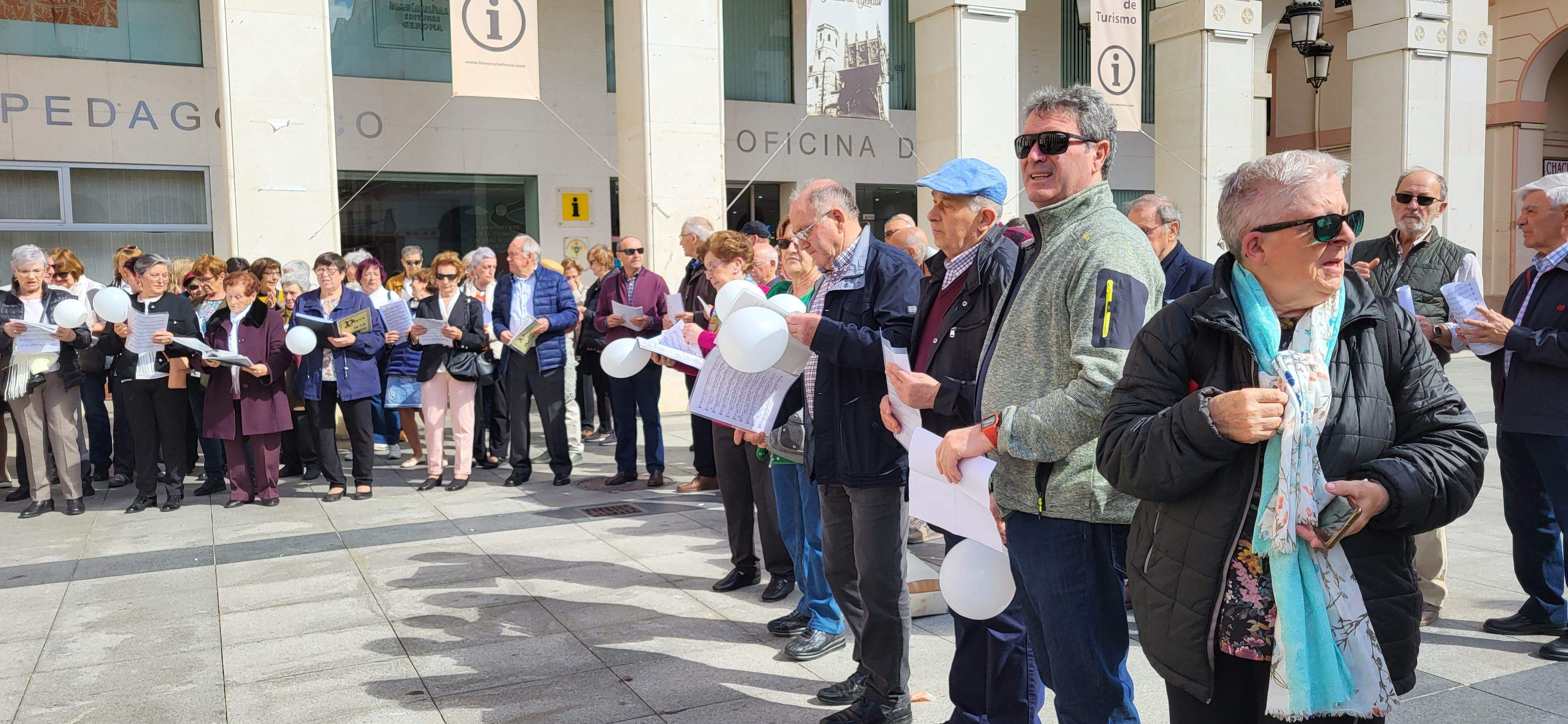 Coros por la paz. Foto Myriam Martínez
