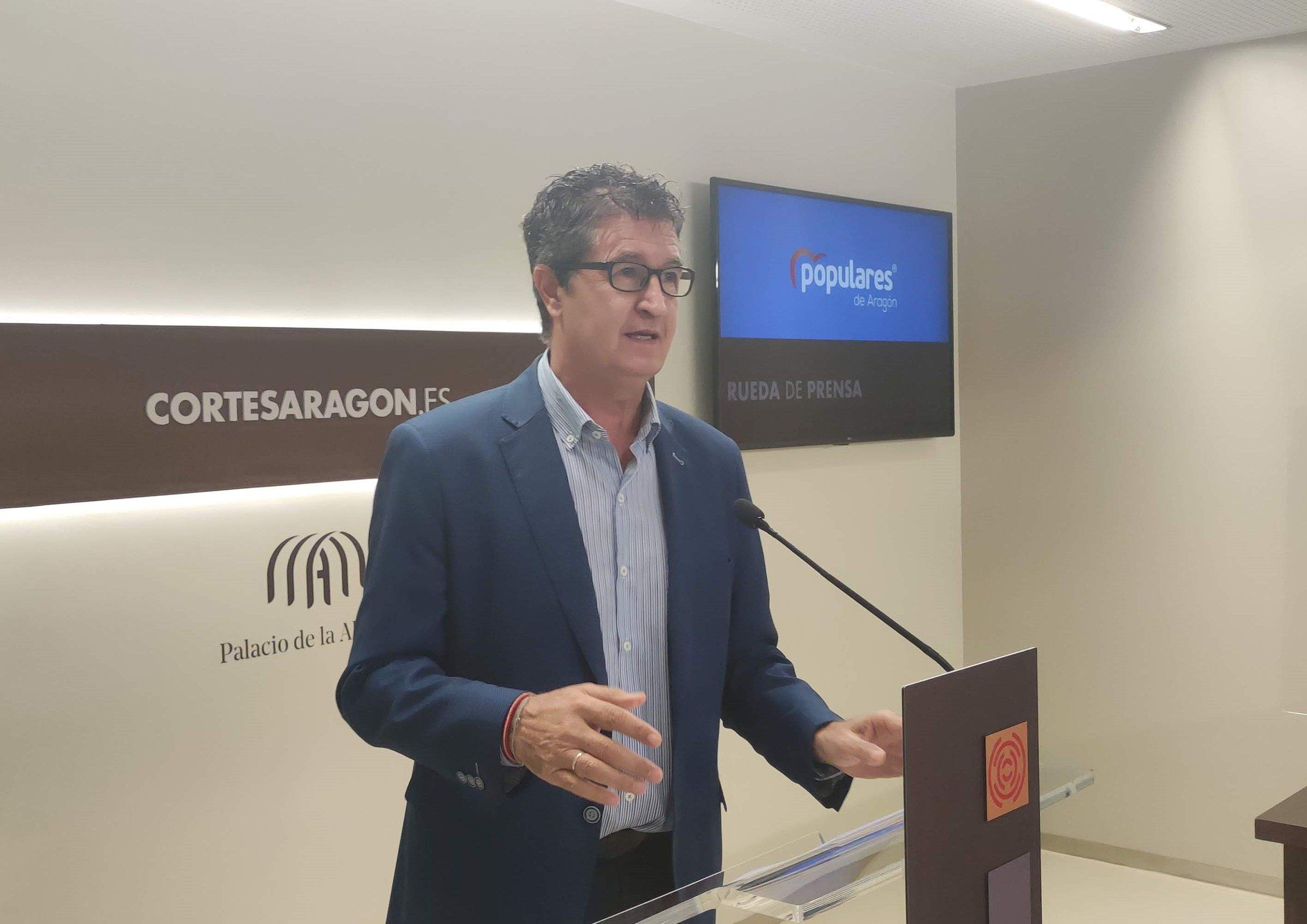 Antonio Romero, portavoz de Fomento del PP en las Cortes de Aragón.