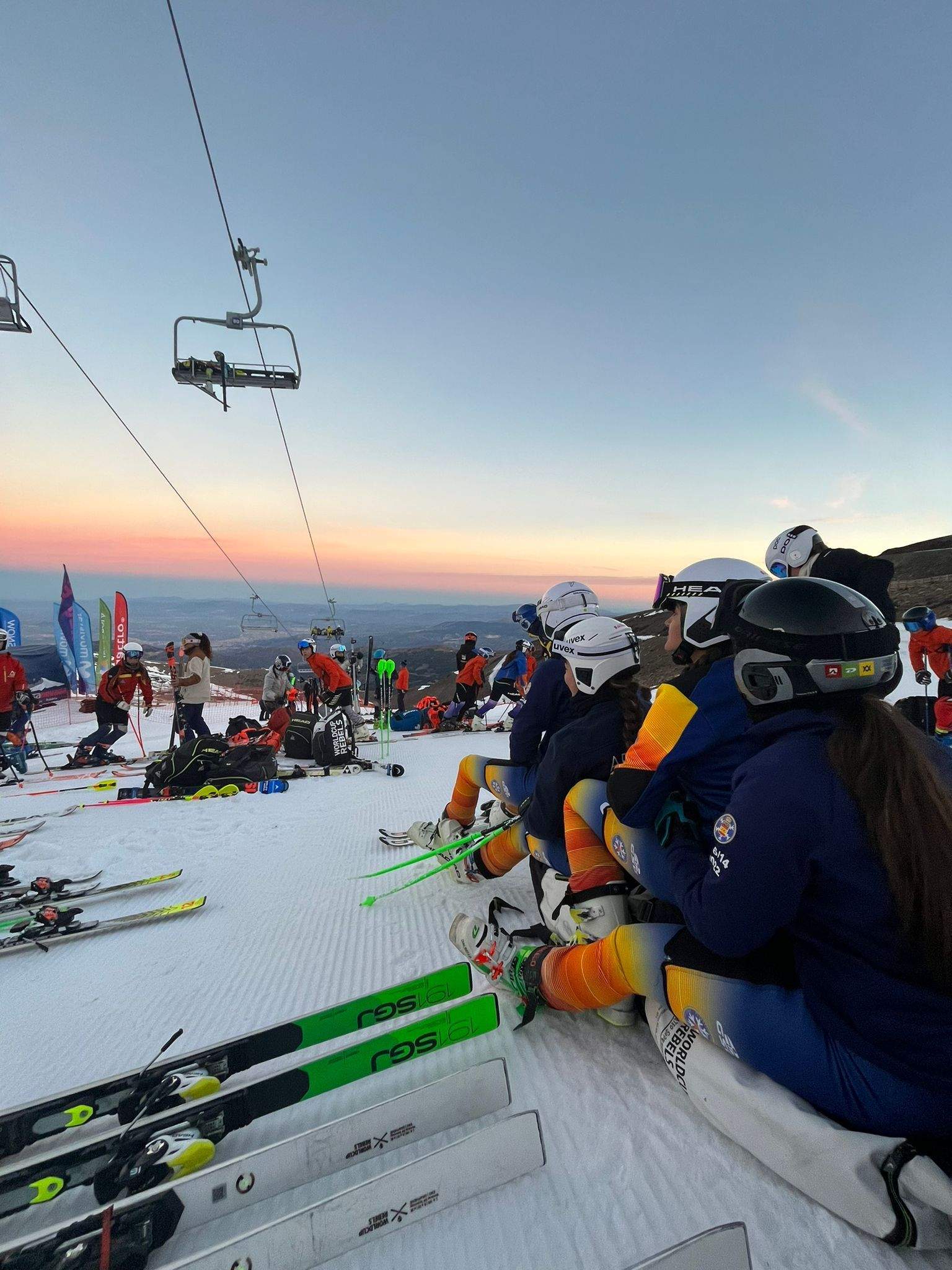 Selección Aragonesa en Sierra Nevada.