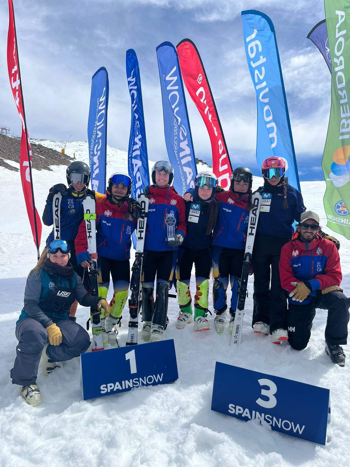 Selección Aragonesa en Sierra Nevada.