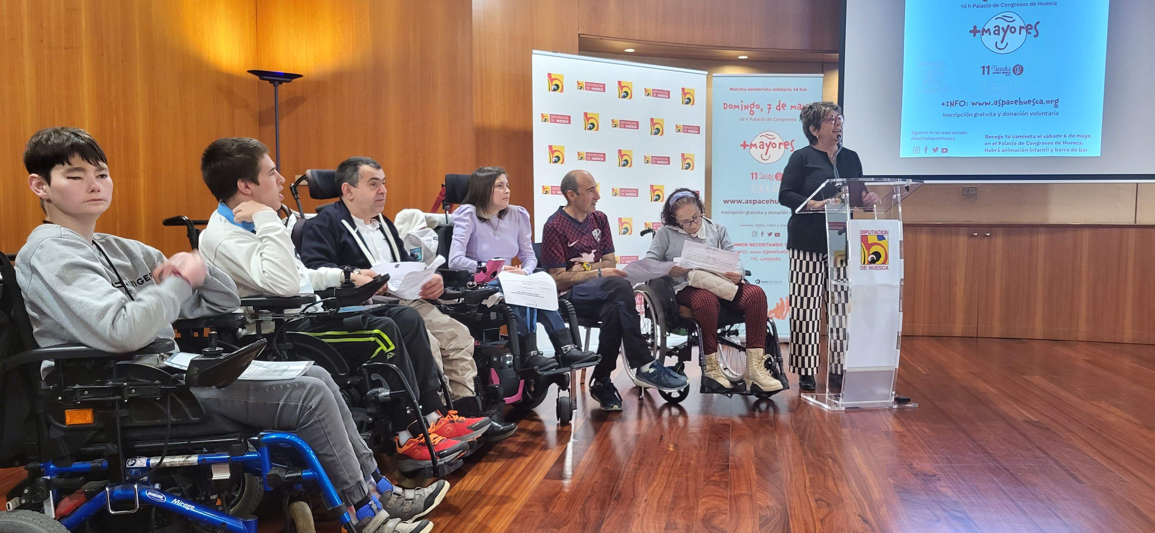 Presentación de la 11ª Marcha Aspace Huesca. Foto Myriam Martínez 