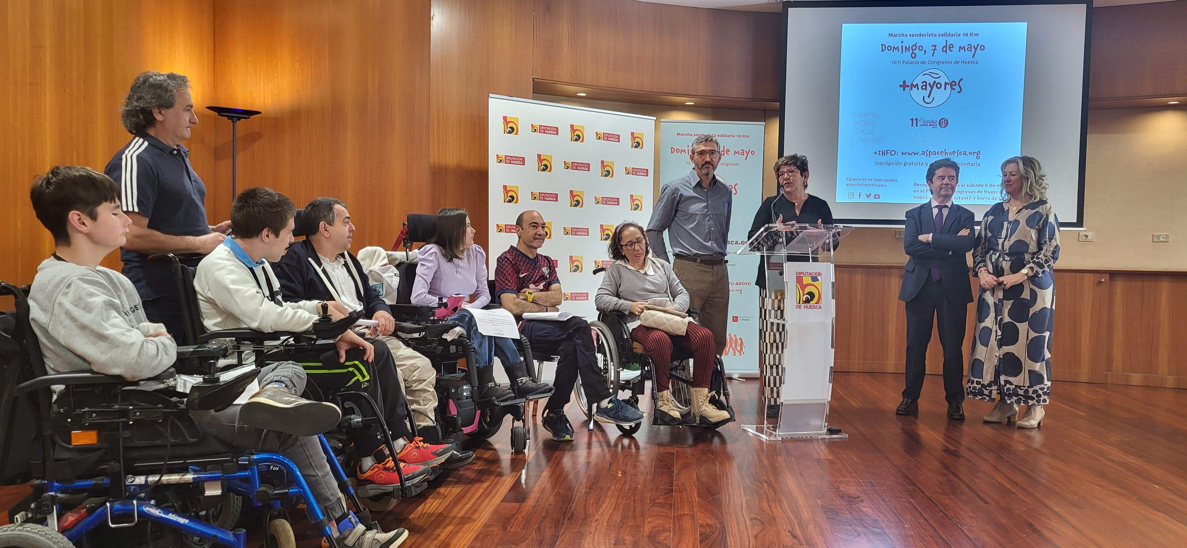 Presentación de la 11ª Marcha Aspace Huesca. Foto Myriam Martínez 