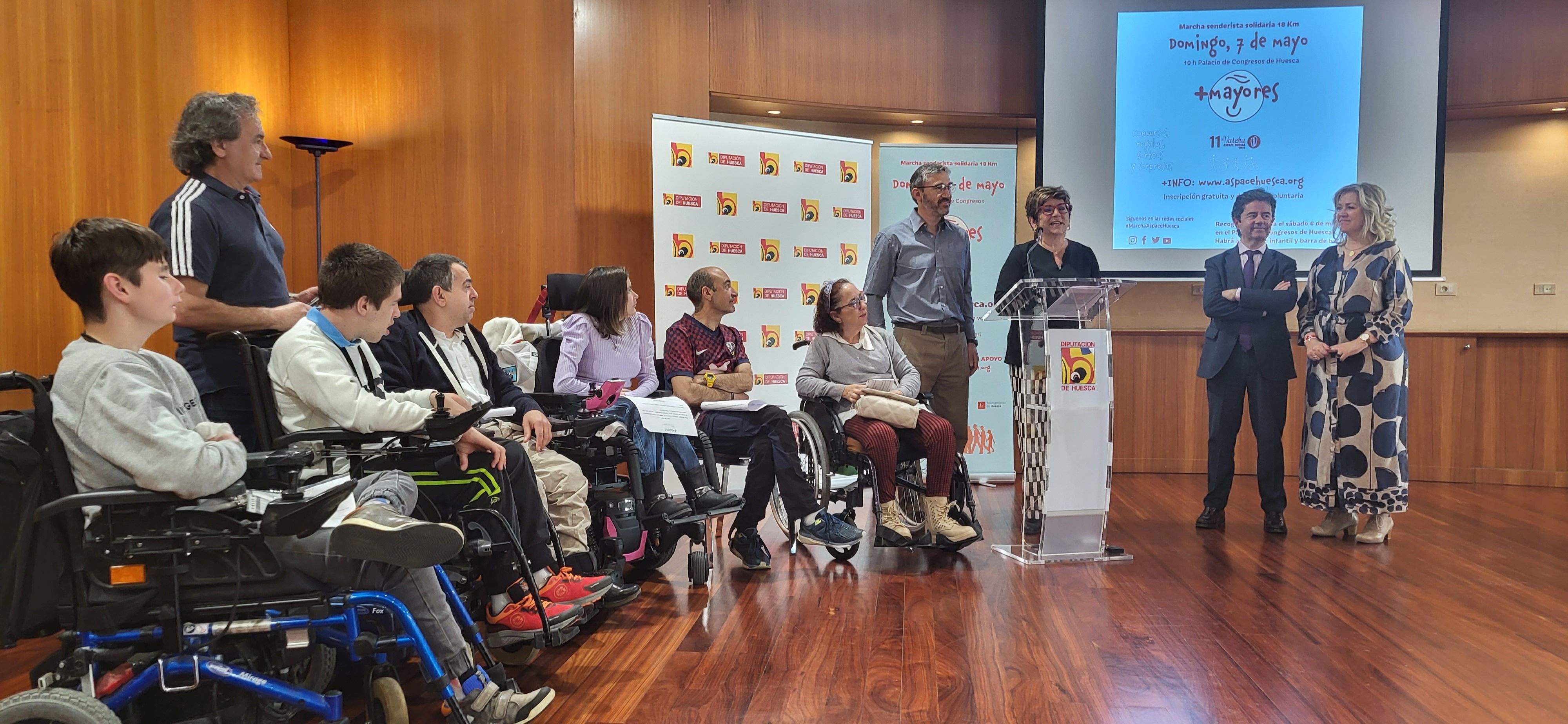 Presentación de la 11ª Marcha Aspace Huesca. Foto Myriam Martínez 