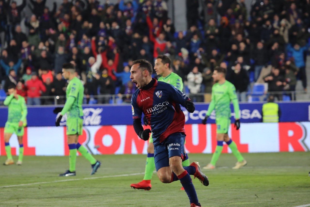 David Ferreiro anotó el empate ante el Betis en lo que fue la primera victoria en El Alcoraz en Primera División.