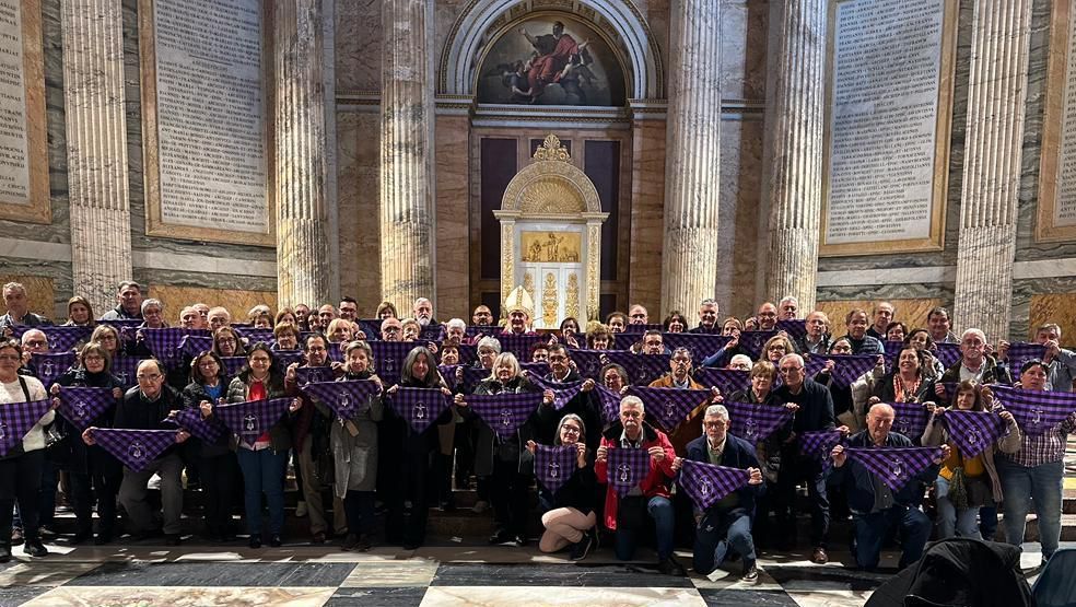 Peregrinación a Roma de Grausinos de la cofradía y el Instituto