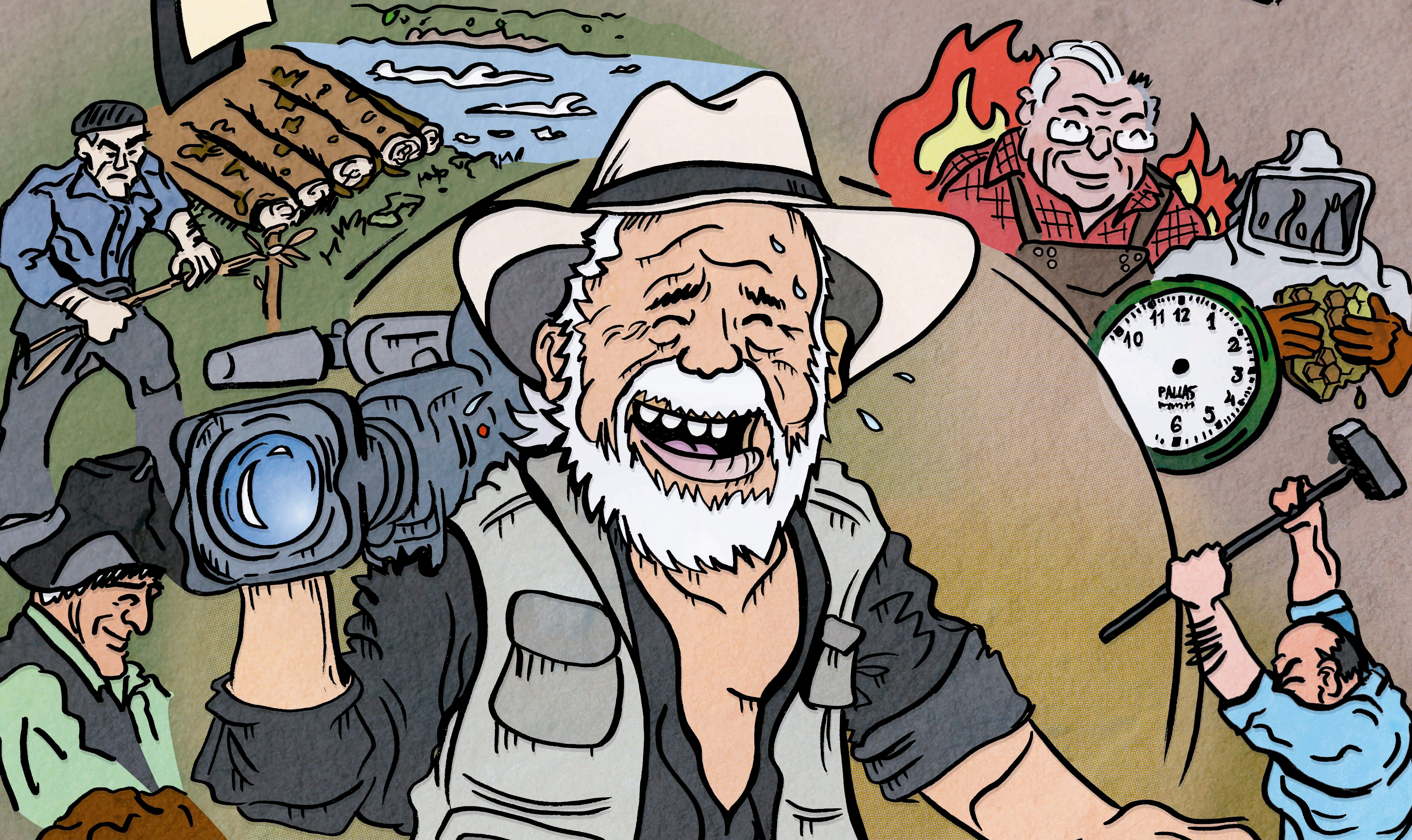 Carlos Melgares ha sido el encargado de convertir a Monesma en personaje de cómic.