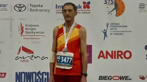 Manuel García Carbajo, bronce en el Mundial Master de pista cubierta.