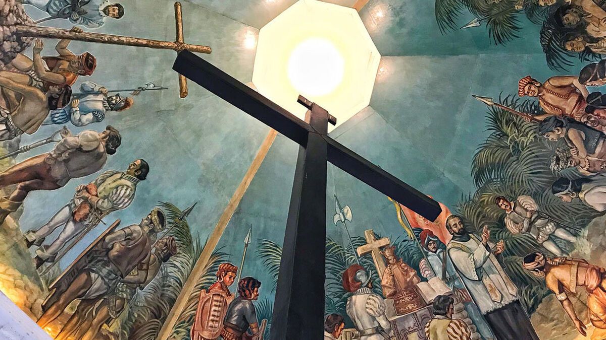 La flota de Magallanes en Cebú.