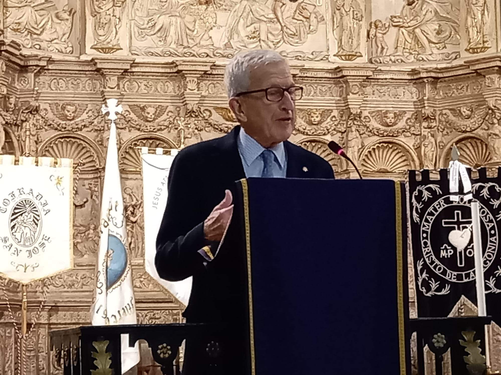 Pregón de la Semana Santa de Barbastro.  Foto Servicio Especial