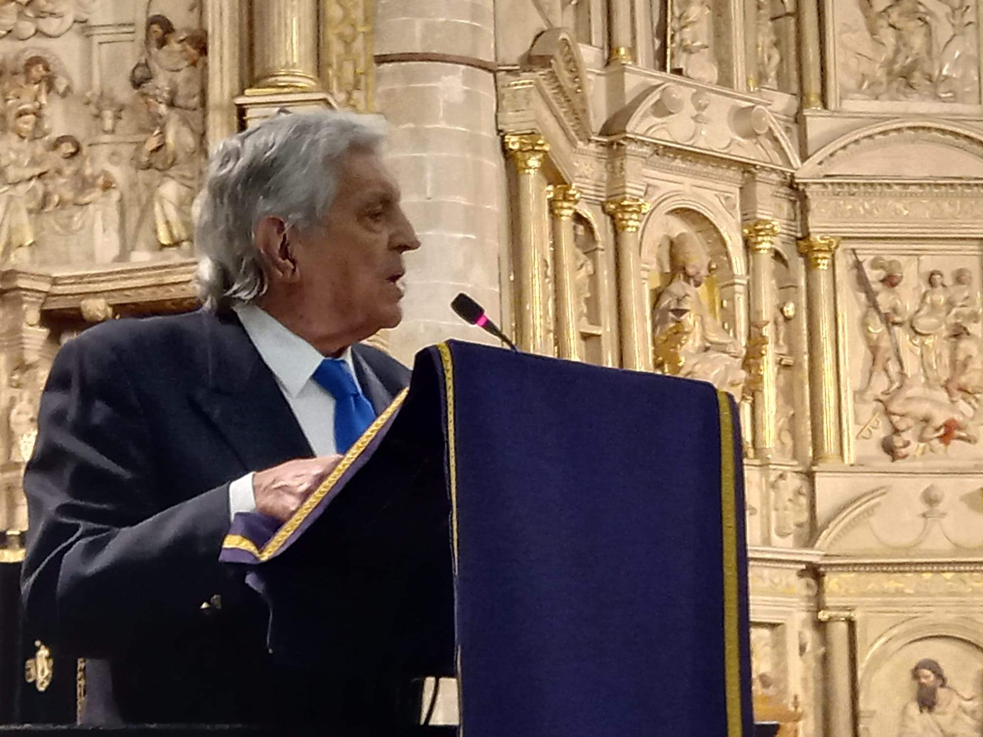 Pregón de la Semana Santa de Barbastro.  Foto Servicio Especial