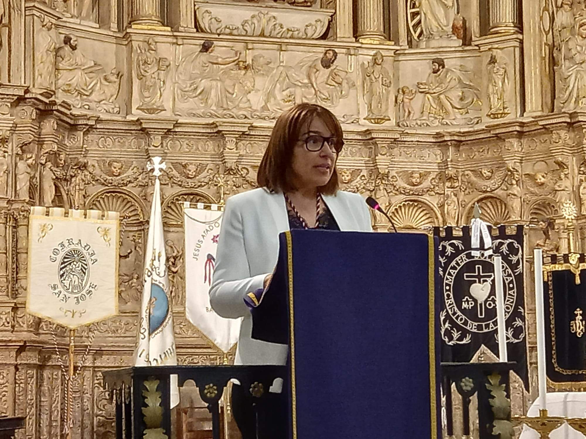 Pregón de la Semana Santa de Barbastro.  Foto Servicio Especial