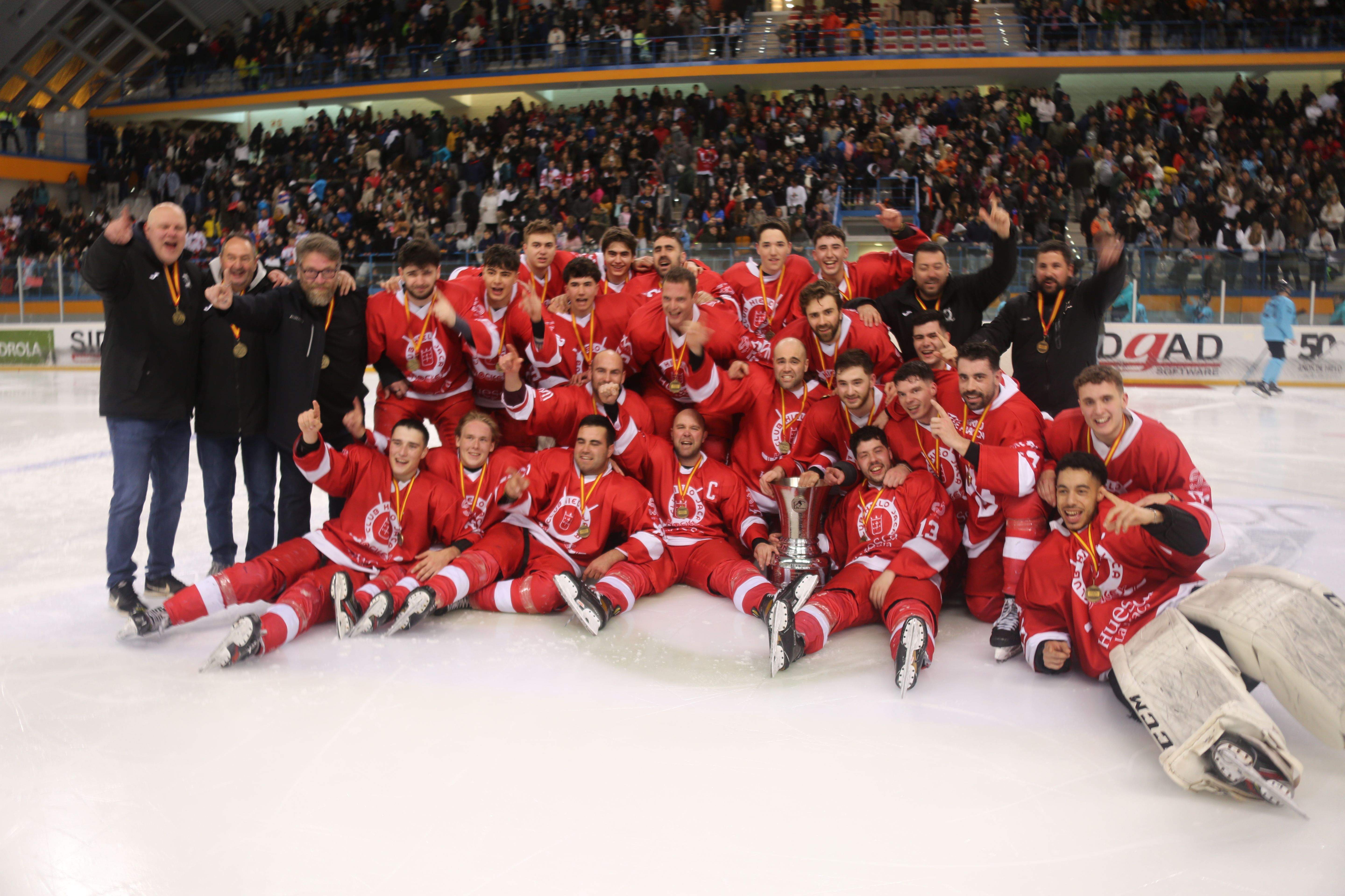 El Club Hielo Jaca, campeón de Liga. Foto Miguel Ramón Henares
