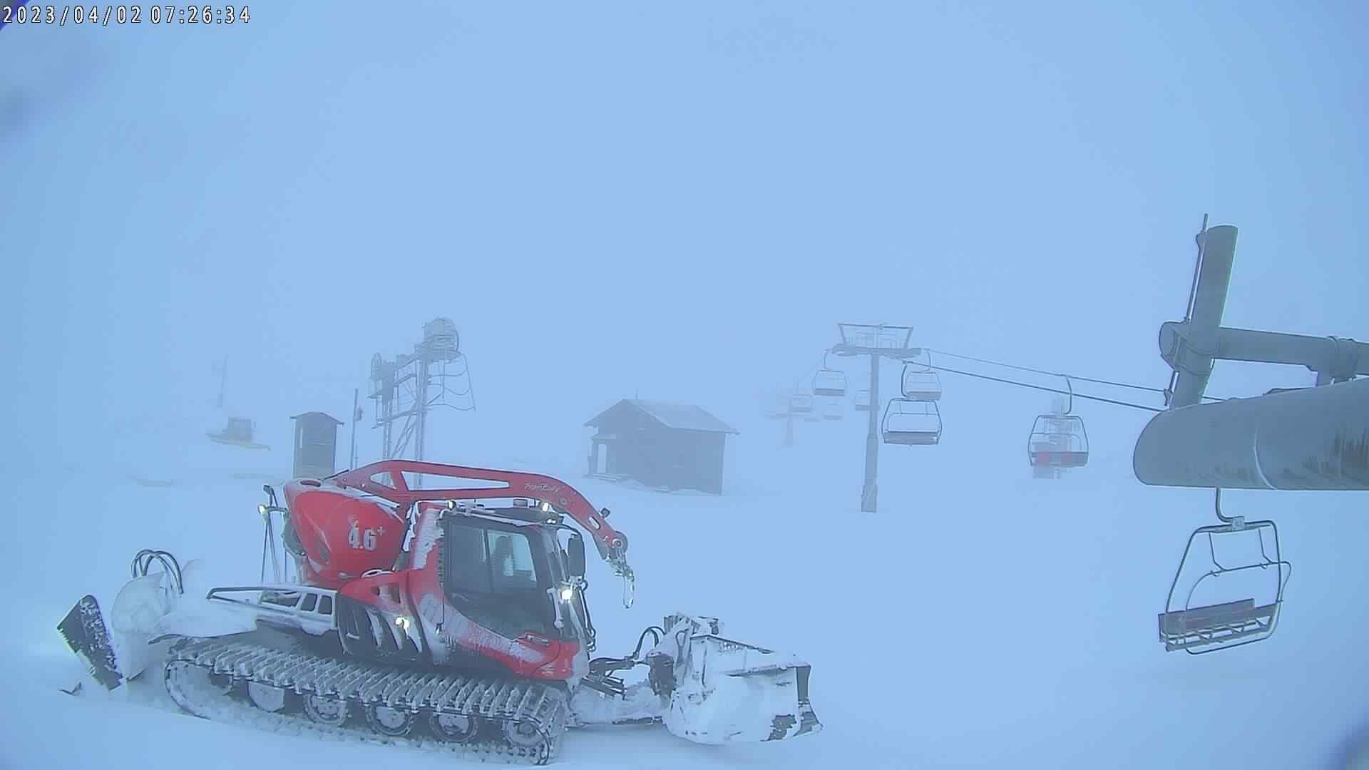 Nevada en el arranque de la Semana Santa