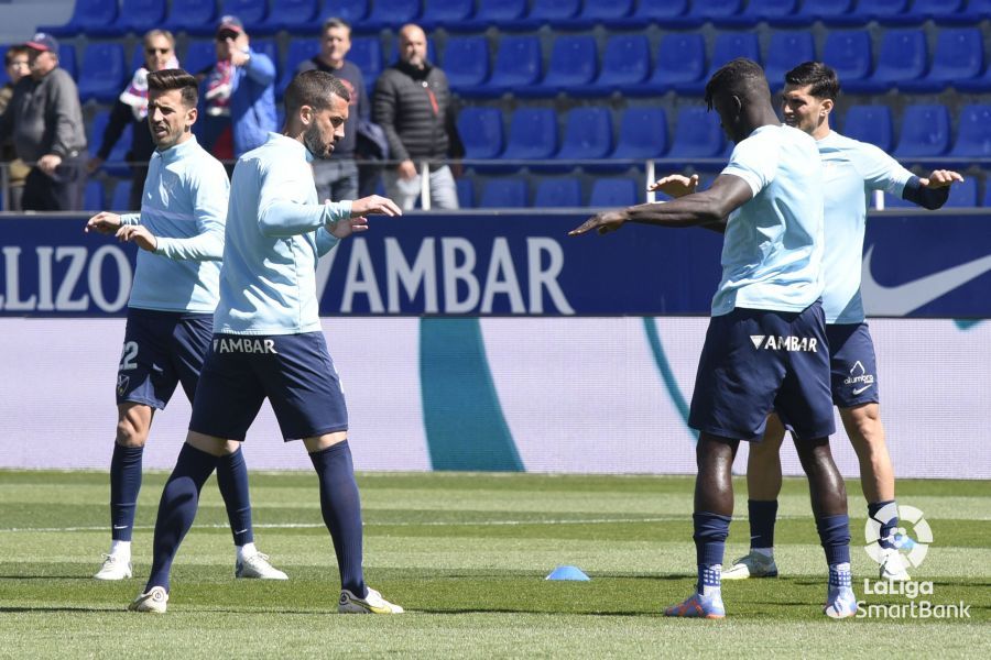 Entrenamiento de los jugadores del Huesca
