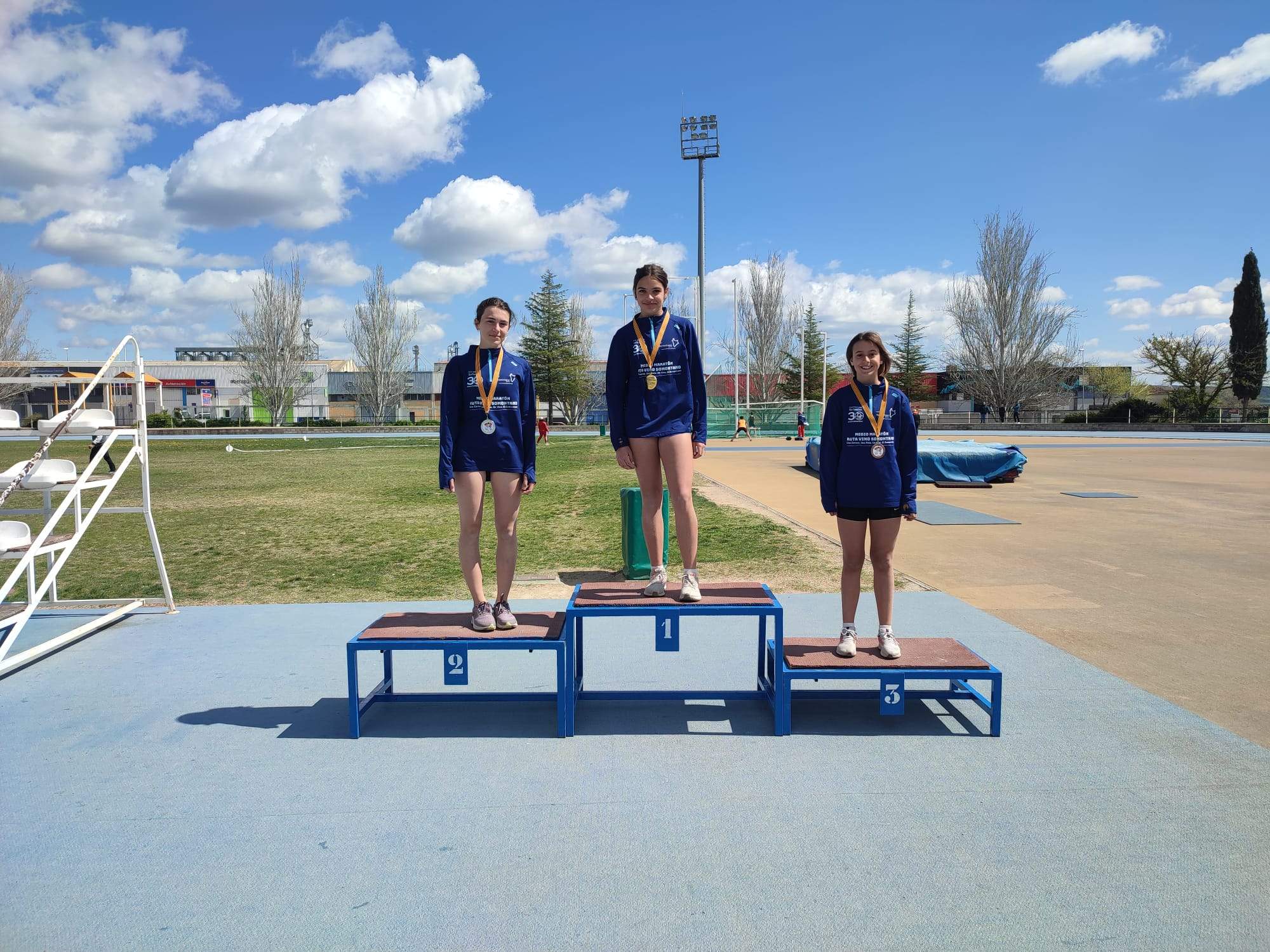 Podio del Sub 14 femenino