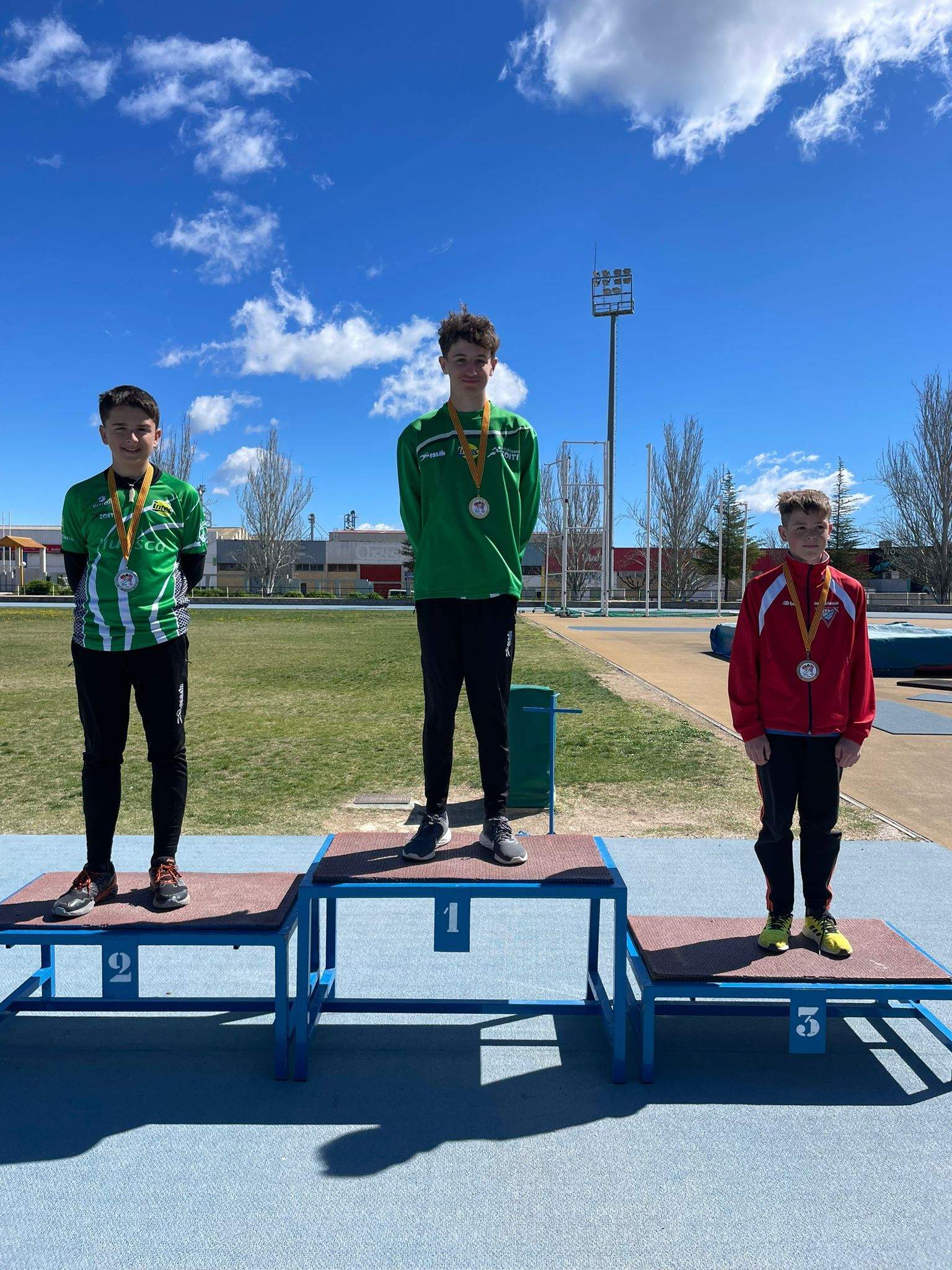 Podio Sub 14 masculino