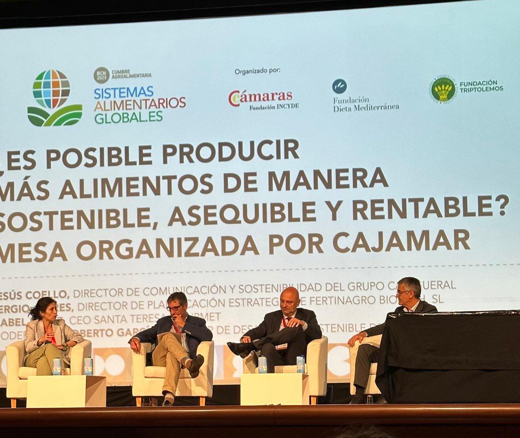 Una de las mesas del Davos de la Alimentación. Foto Sergio Atarés