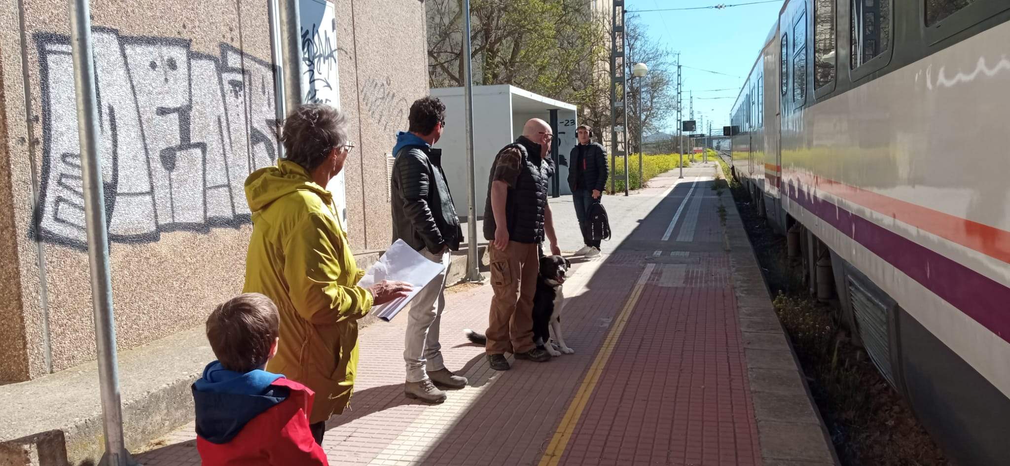 Concentración de Monegros no Pierdas Tu Tren en Grañén