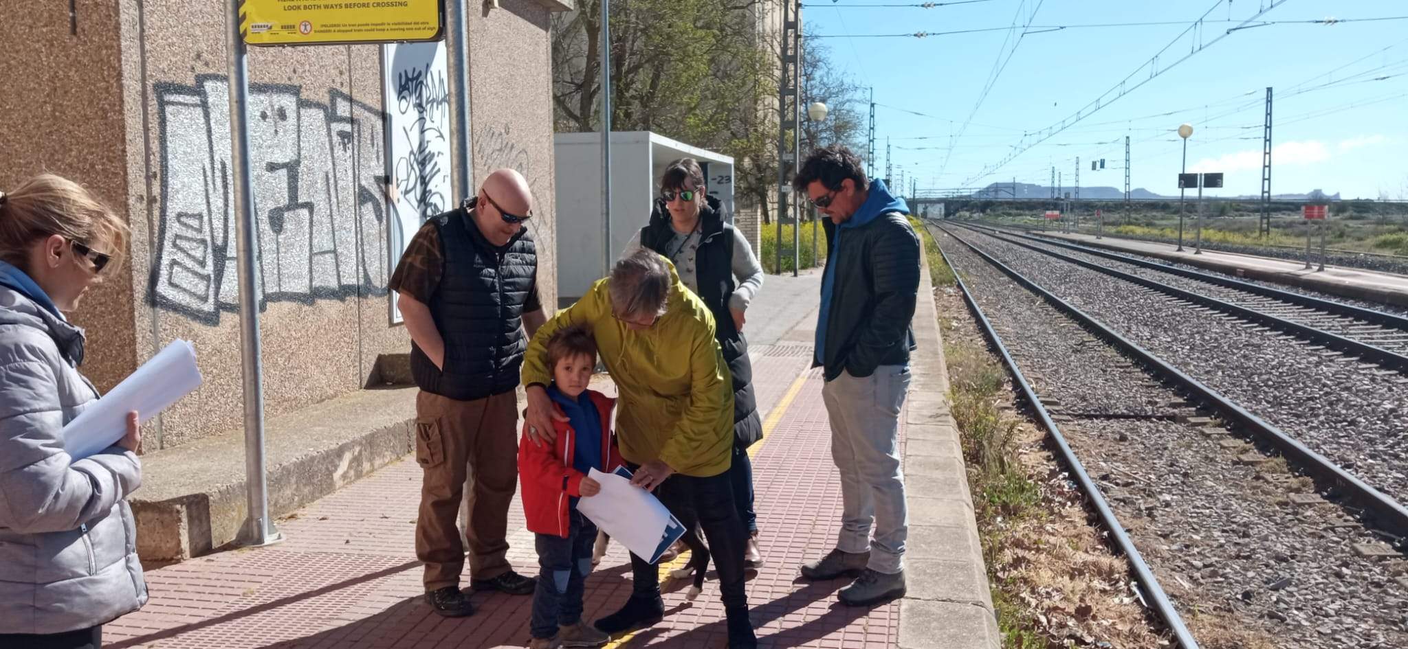 Concentración de Monegros no Pierdas Tu Tren en Grañén
