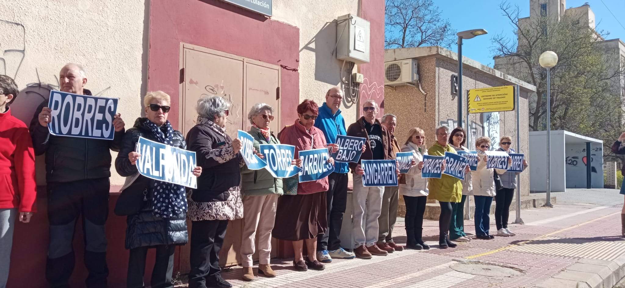 Concentración de Monegros no Pierdas Tu Tren en Grañén