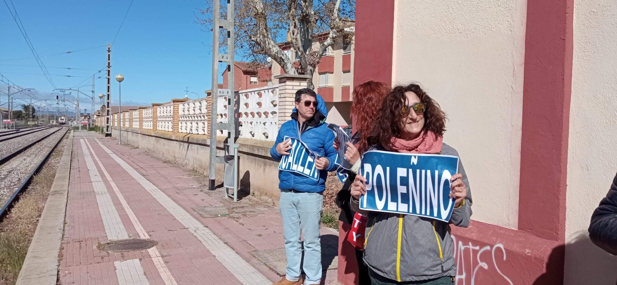 Concentración de Monegros no Pierdas Tu Tren en Grañén