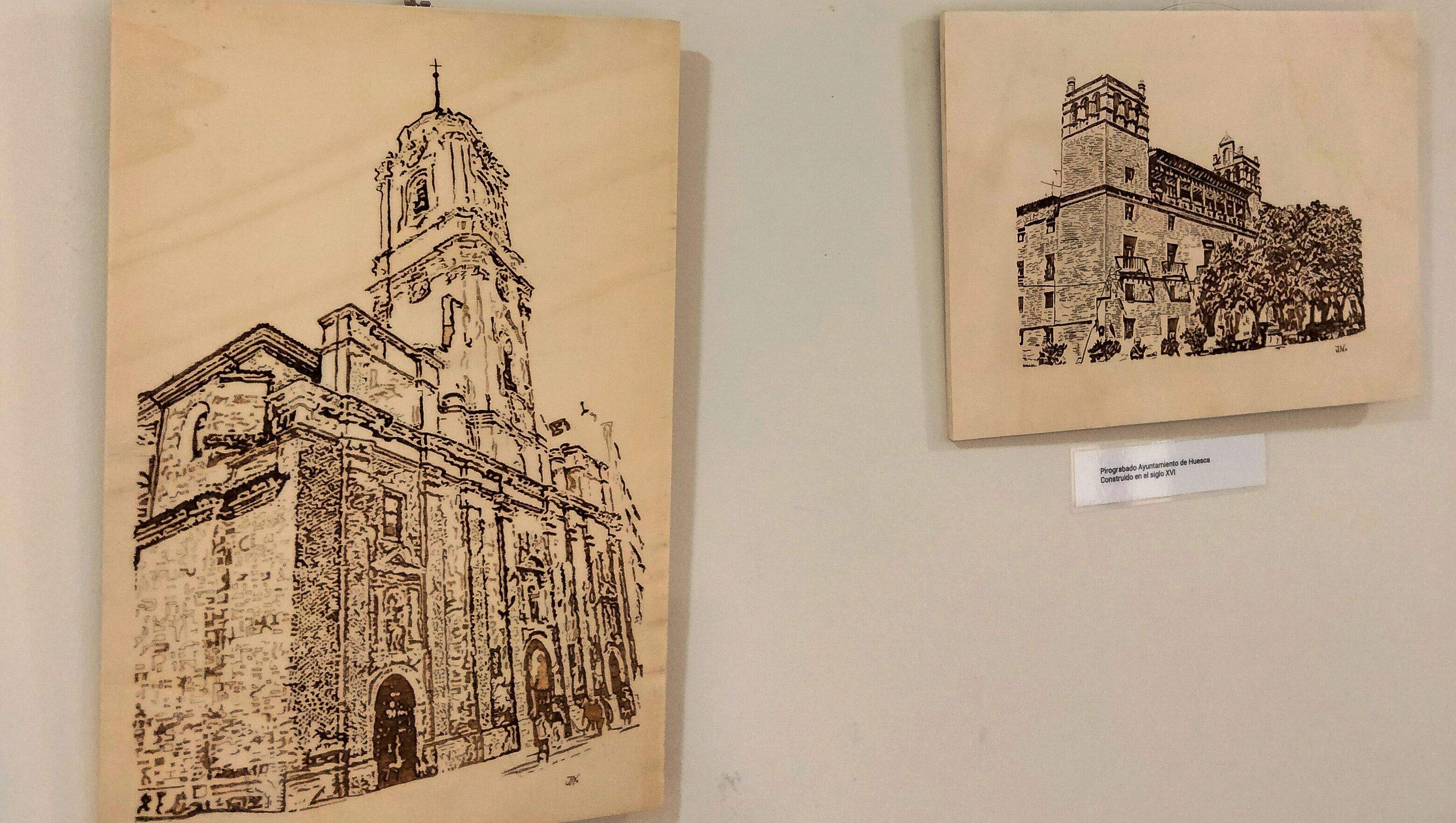 Exposición de Jesús Naya en la Biblioteca pública de Huesca.