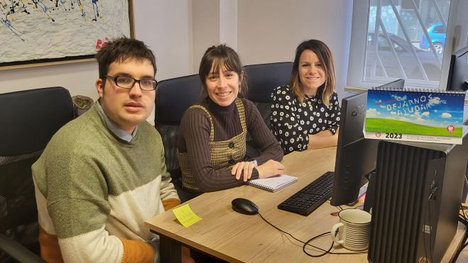 Francisco David, Isabel Campo y María Buesa. Foto Myriam Martínez Francisco David, Isabel Campo y María Buesa. Foto Myriam Martínez